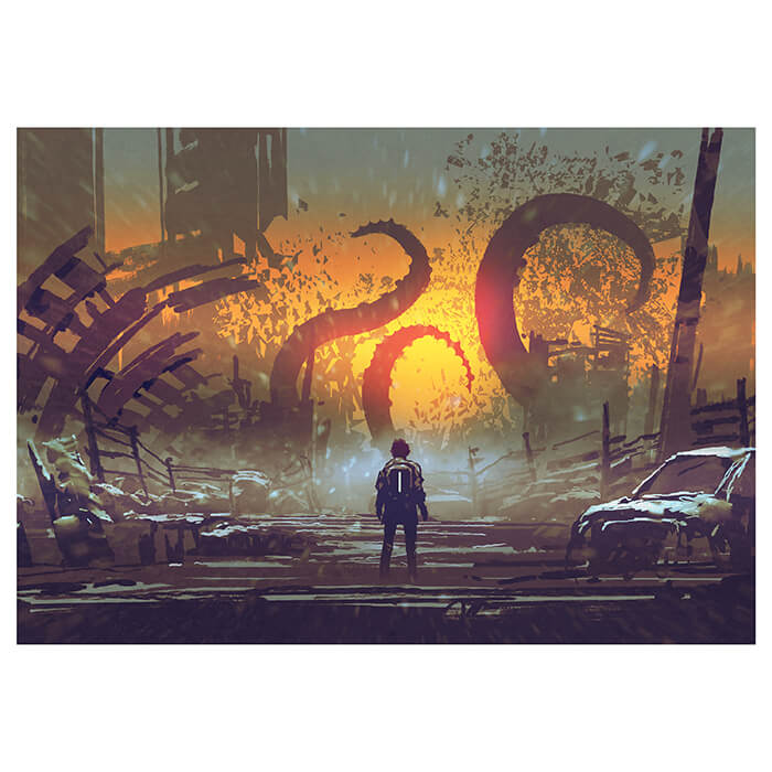 Fototapete Anime Stadt Fantasy Zerstörung M5842 - Bild 2 Fototapete Anime Stadt Fantasy Zerstörung M5842 - Bild 2