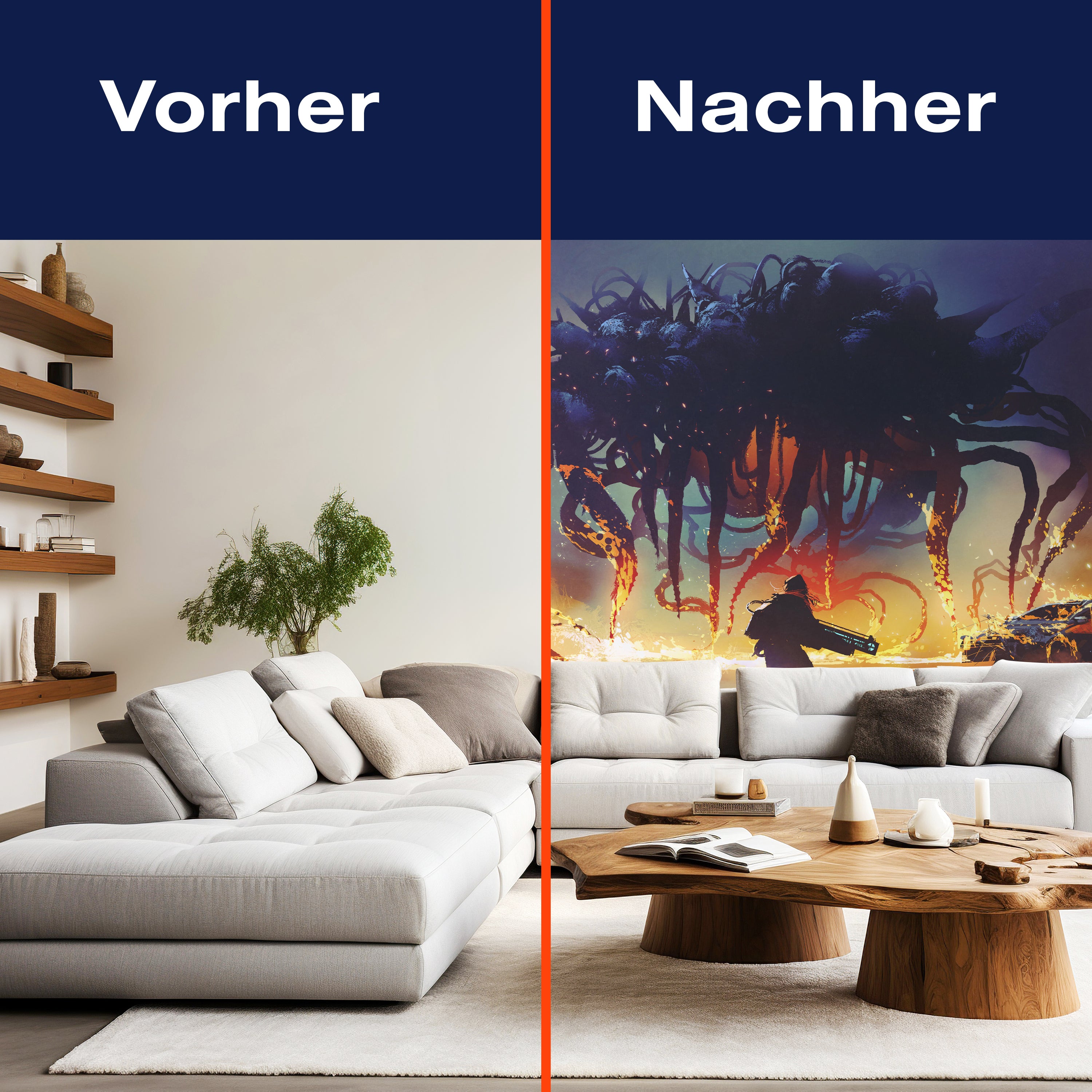 Fototapete Anime Kampf Monster Feuer M5845 - Bild 9 Fototapete Anime Kampf Monster Feuer M5845 - Bild 9