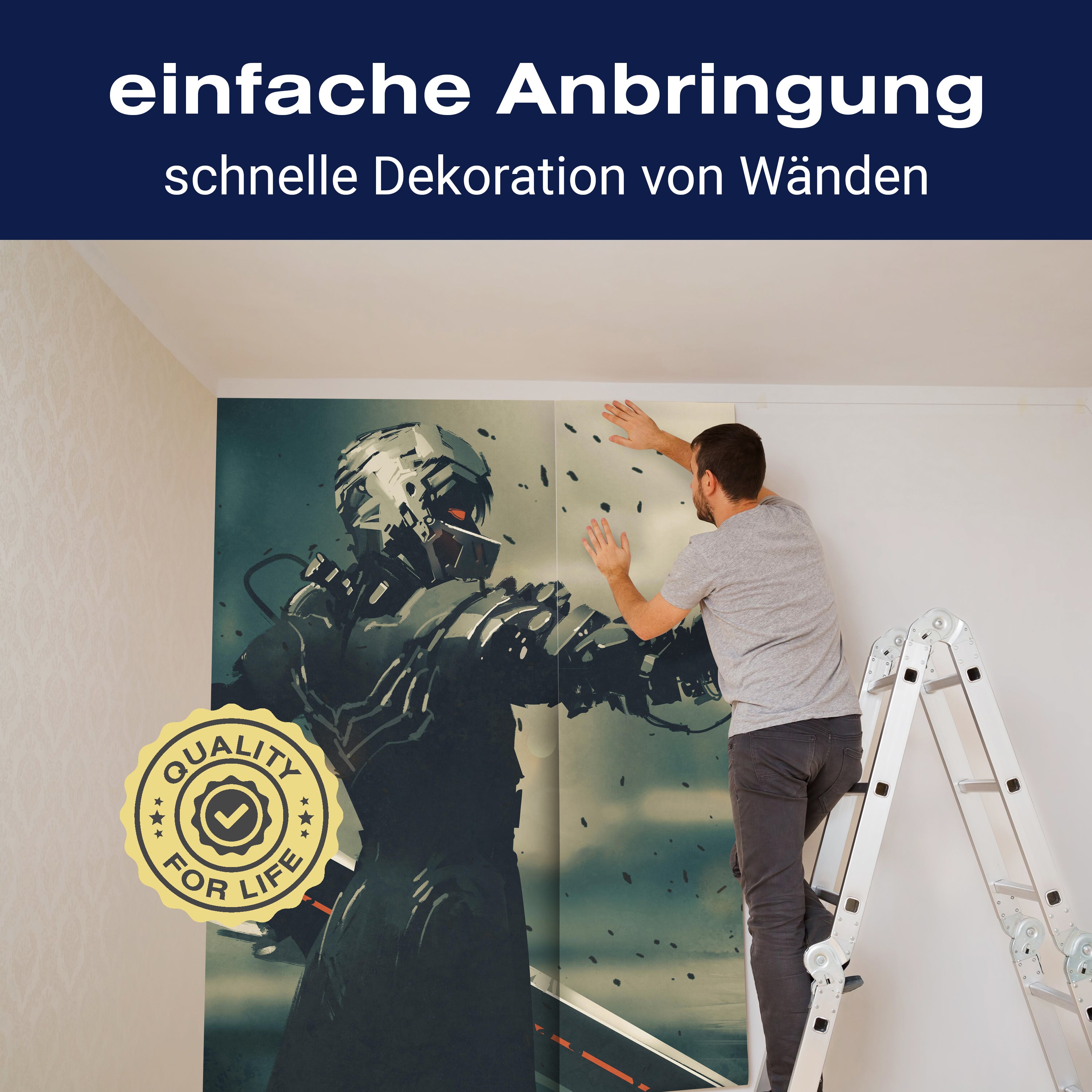 Fototapete Anime Waffe Soldat M5851 - Bild 3 Fototapete Anime Waffe Soldat M5851 - Bild 3