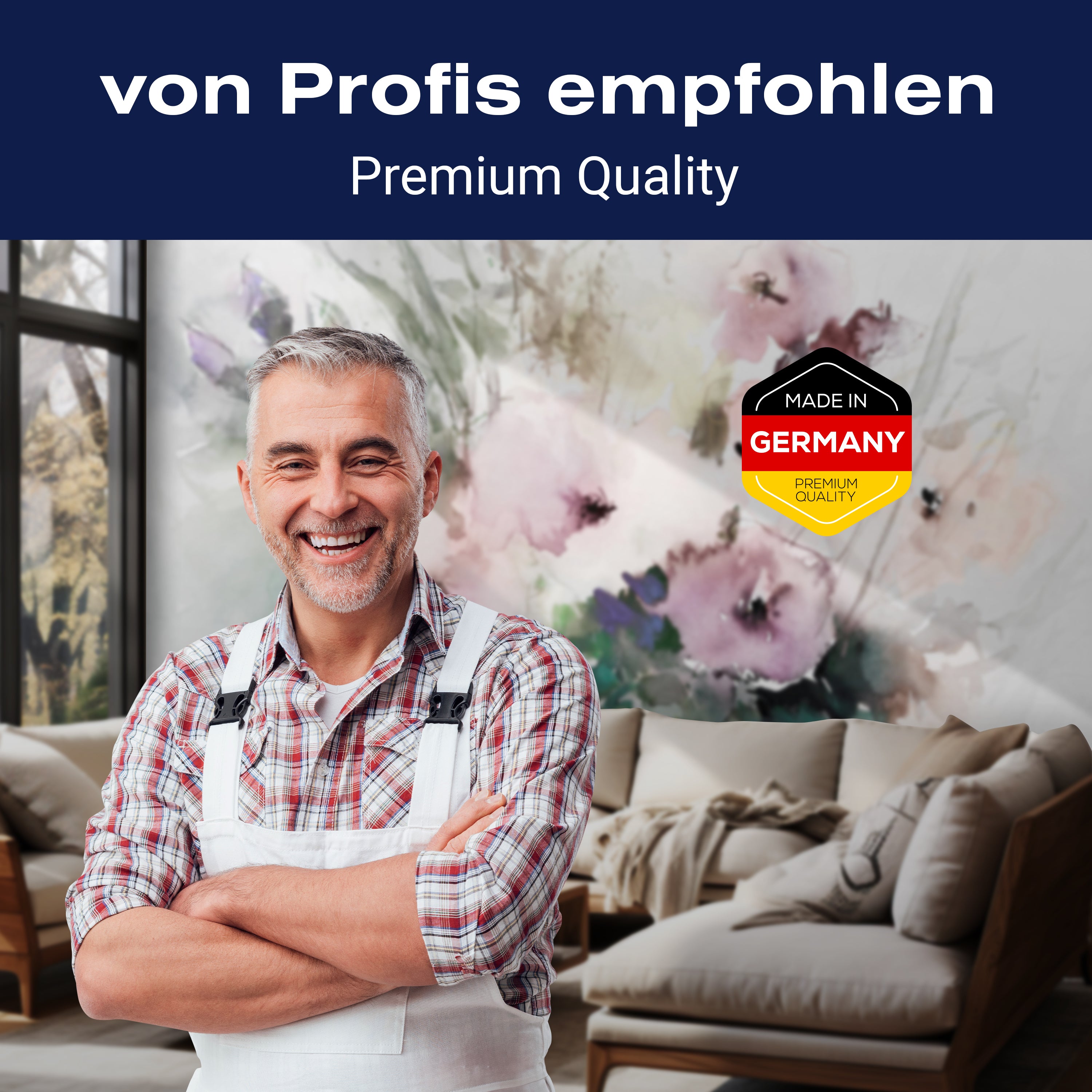 Fototapete Blumen Aquarell Vintage M5866 - Bild 5 Fototapete Blumen Aquarell Vintage M5866 - Bild 5