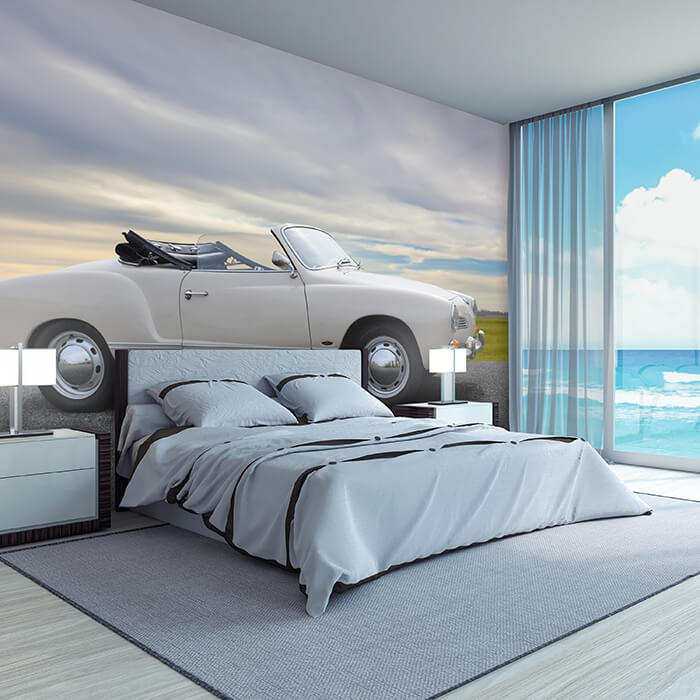 Fototapete Weißes Oldtimer Caprio M5890 - Bild 1 Fototapete Weißes Oldtimer Caprio M5890 - Bild 1