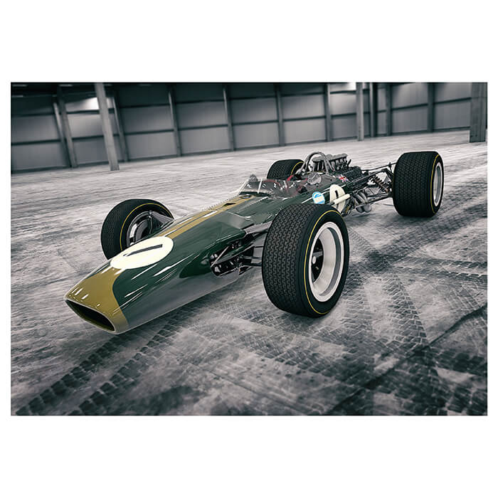 Fototapete Grüner Oldtimer Rennwagen M5892 - Bild 2 Fototapete Grüner Oldtimer Rennwagen M5892 - Bild 2