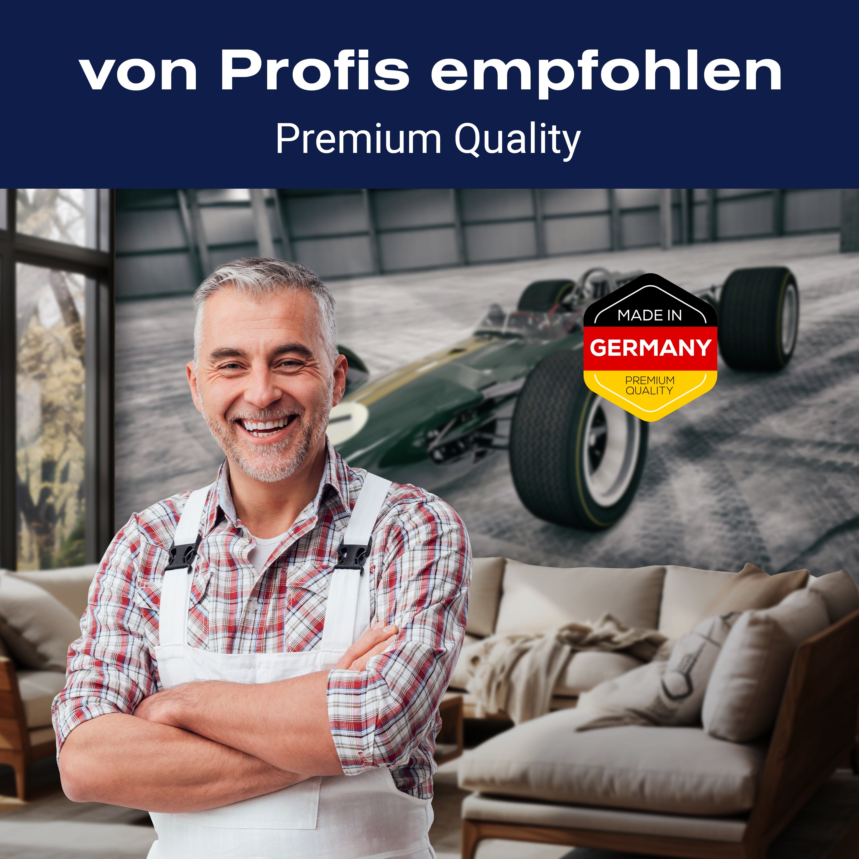 Fototapete Grüner Oldtimer Rennwagen M5892 - Bild 5 Fototapete Grüner Oldtimer Rennwagen M5892 - Bild 5