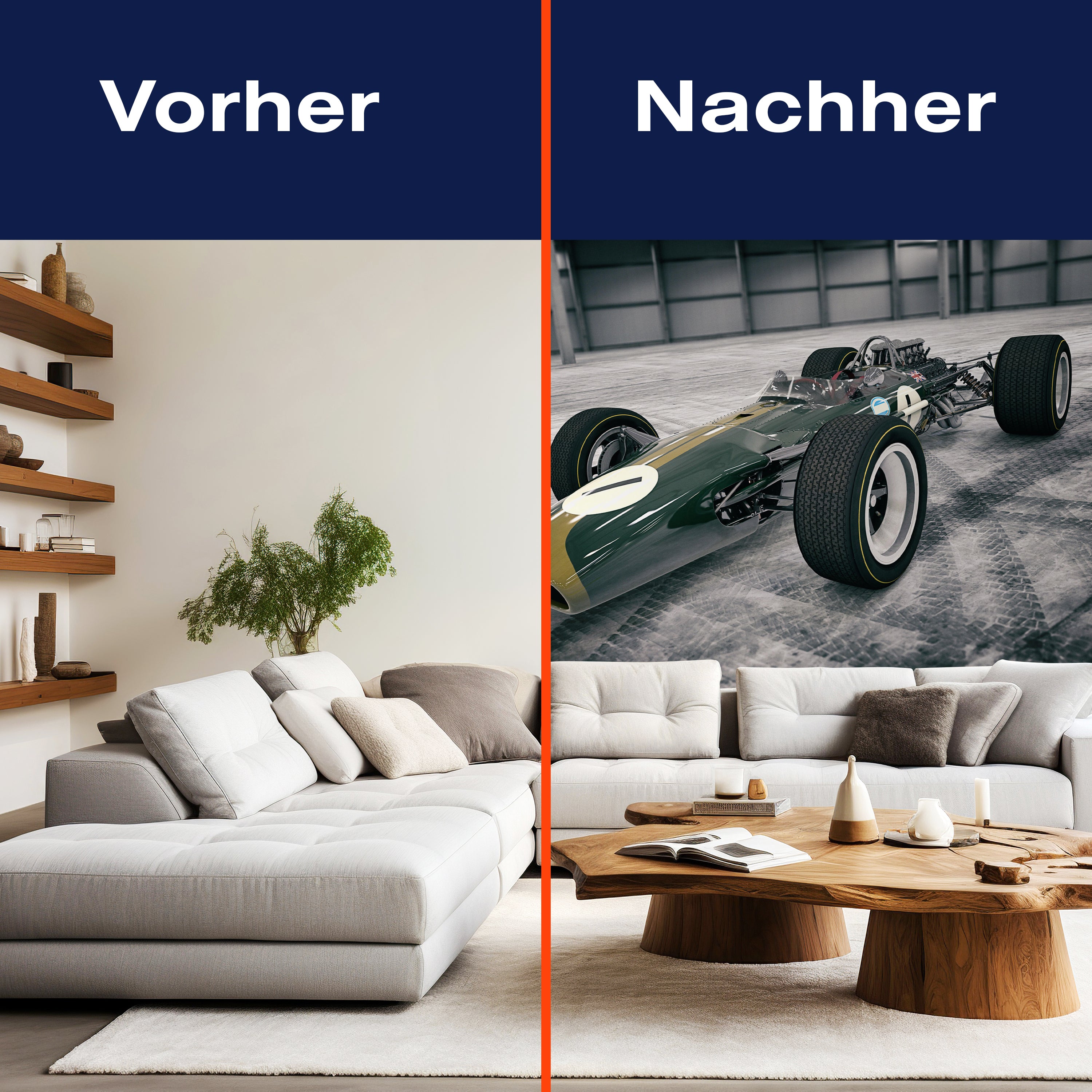 Fototapete Grüner Oldtimer Rennwagen M5892 - Bild 9 Fototapete Grüner Oldtimer Rennwagen M5892 - Bild 9