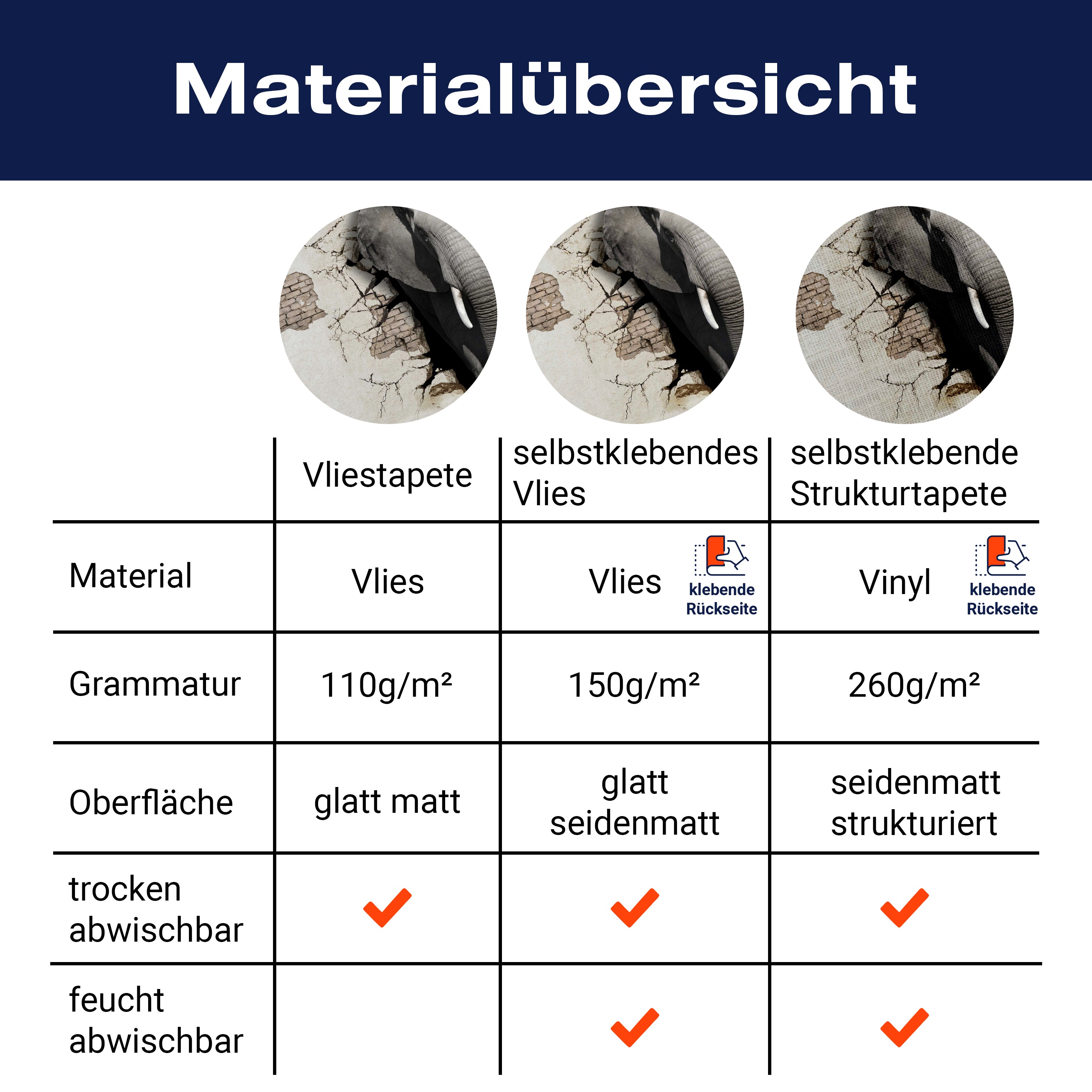 Fototapete Elefant aus Wand M5907 - Bild 8 Fototapete Elefant aus Wand M5907 - Bild 8