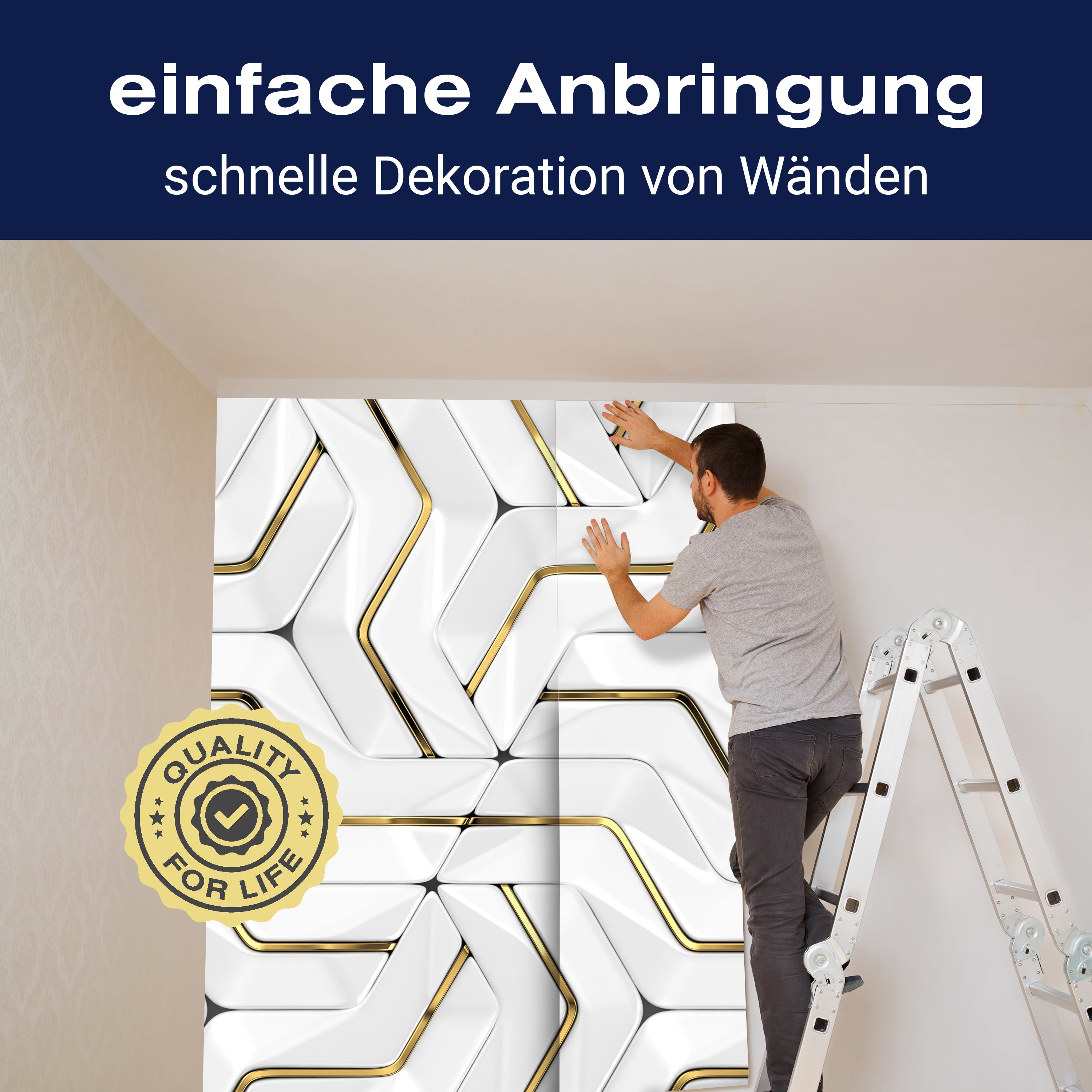 Fototapete Geometrisches Muster Edel M5917 - Bild 3 Fototapete Geometrisches Muster Edel M5917 - Bild 3