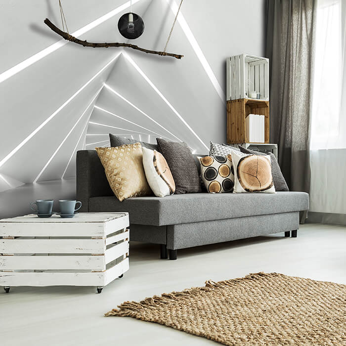 Fototapete 3D Effekt Geometrischer Tunnel M5918 - Bild 1 Fototapete 3D Effekt Geometrischer Tunnel M5918 - Bild 1