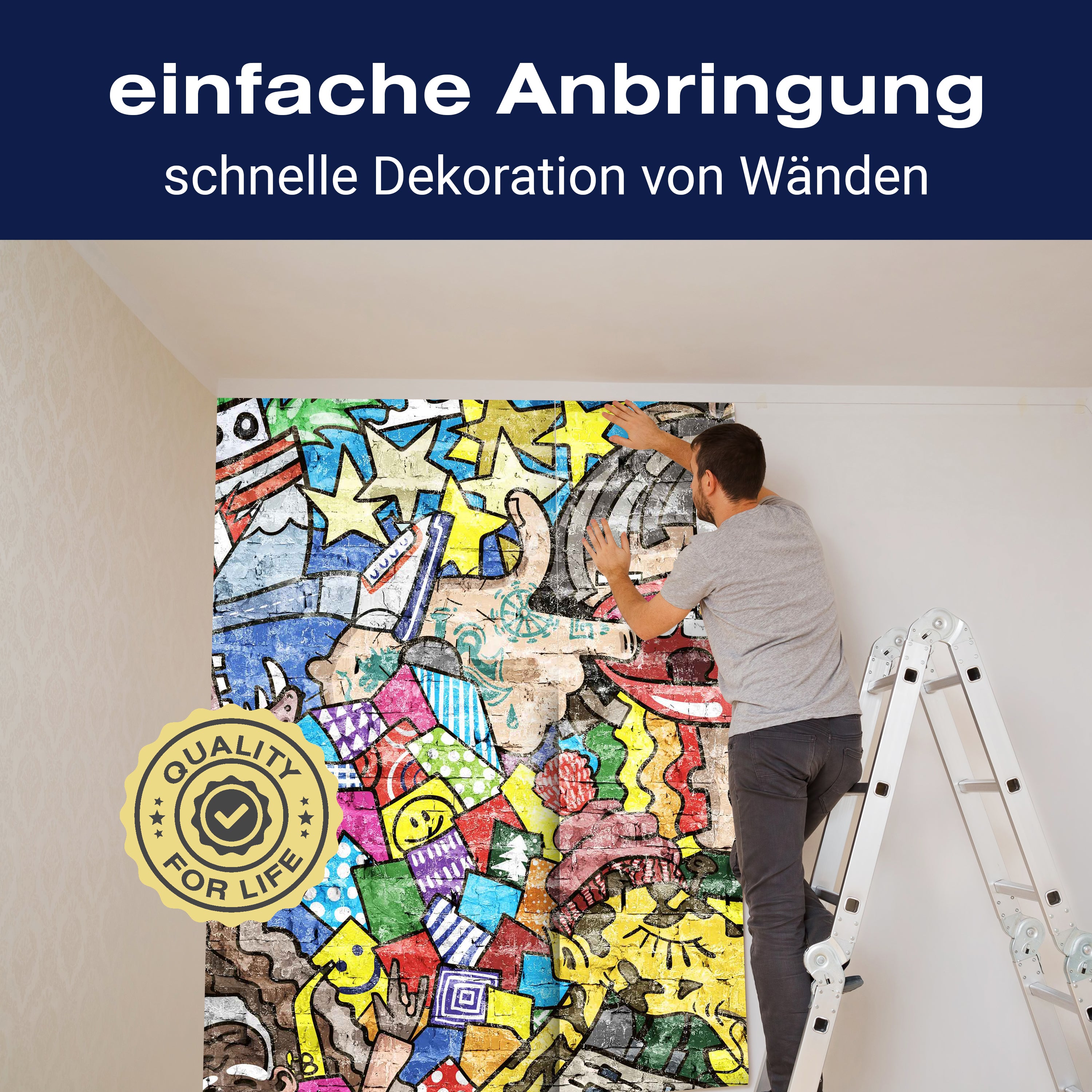 Fototapete Streetart Mensch mit offenem Mund M5939 - Bild 3 Fototapete Streetart Mensch mit offenem Mund M5939 - Bild 3