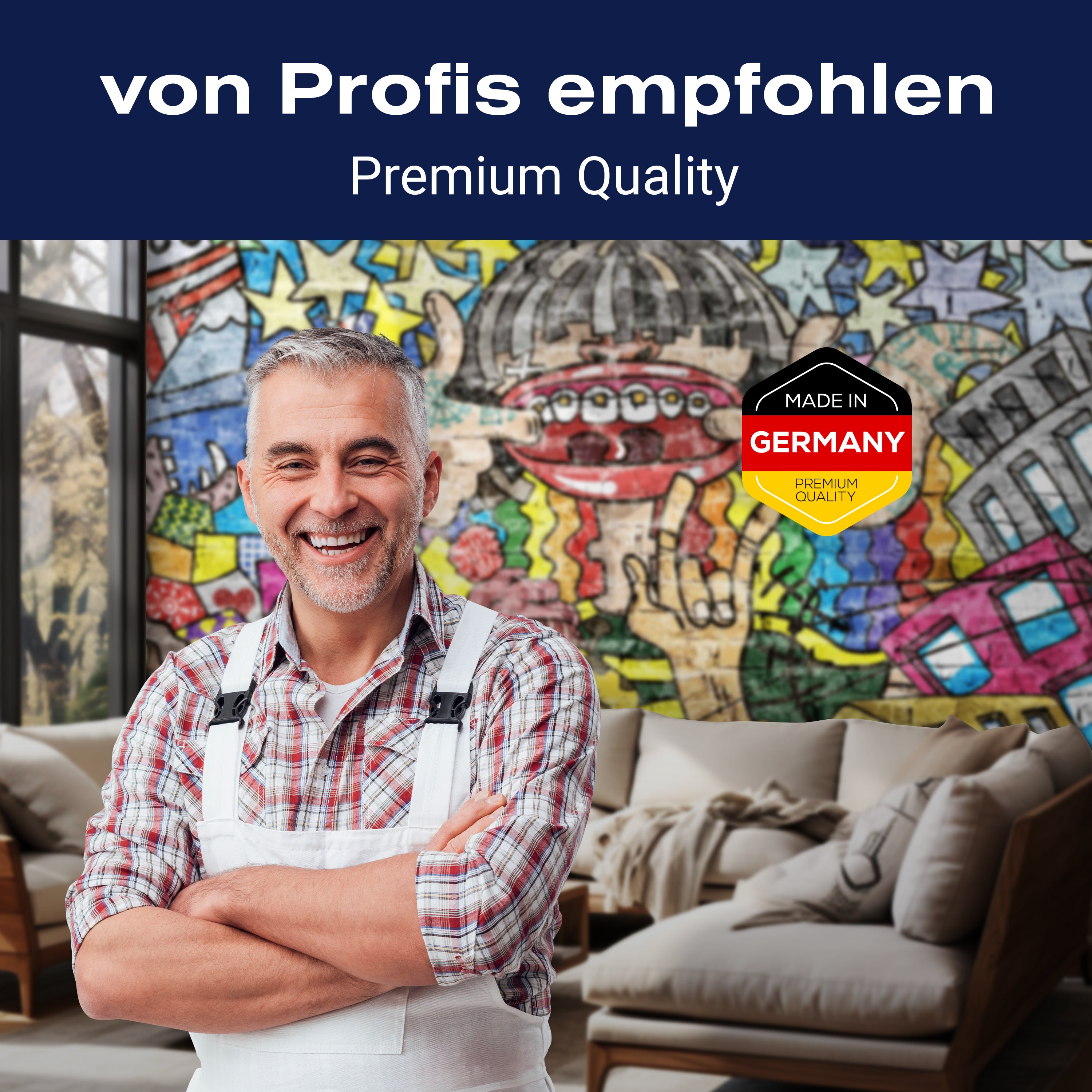 Fototapete Streetart Mensch mit offenem Mund M5939 - Bild 5 Fototapete Streetart Mensch mit offenem Mund M5939 - Bild 5