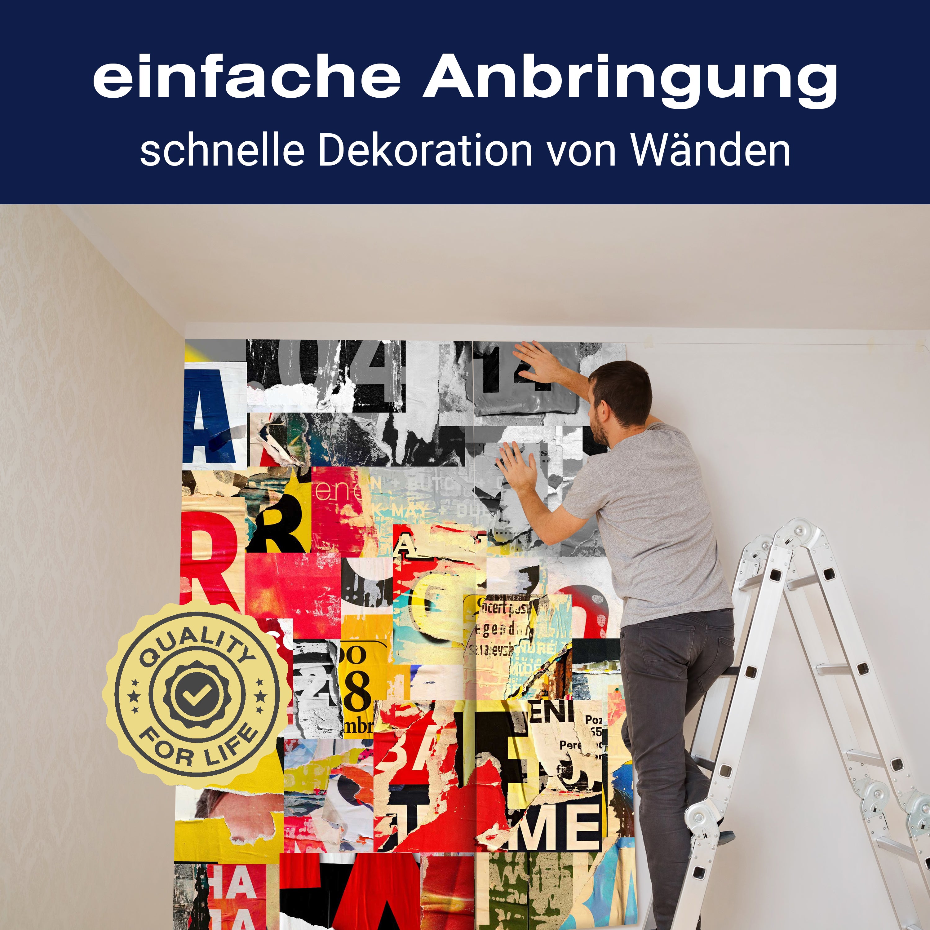 Fototapete Streetart Buchstaben Schwarz und Weiß M5943 - Bild 3 Fototapete Streetart Buchstaben Schwarz und Weiß M5943 - Bild 3