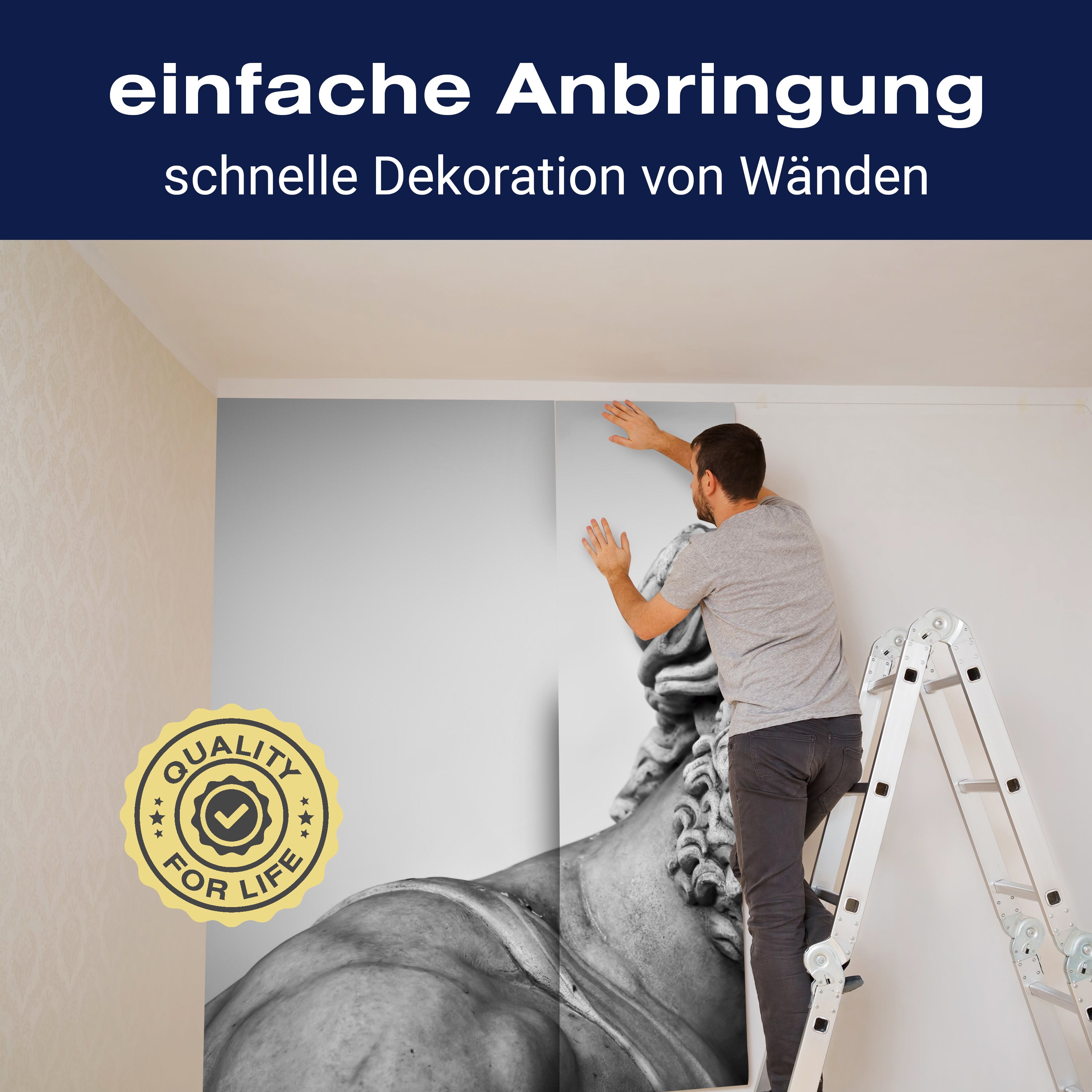 Fototapete Griechische männliche Statue M5946 - Bild 3 Fototapete Griechische männliche Statue M5946 - Bild 3