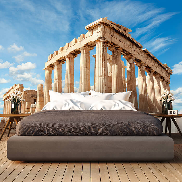 Fototapete Griechische Ruine mit blauem Himmel M5950 - Bild 1 Fototapete Griechische Ruine mit blauem Himmel M5950 - Bild 1