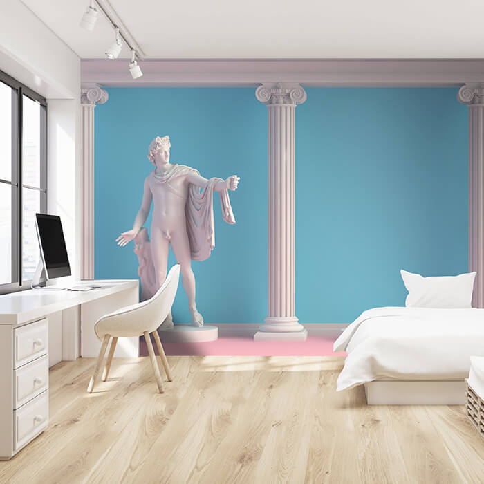 Fototapete Griechische Statue mit Säulen M5958 - Bild 1 Fototapete Griechische Statue mit Säulen M5958 - Bild 1