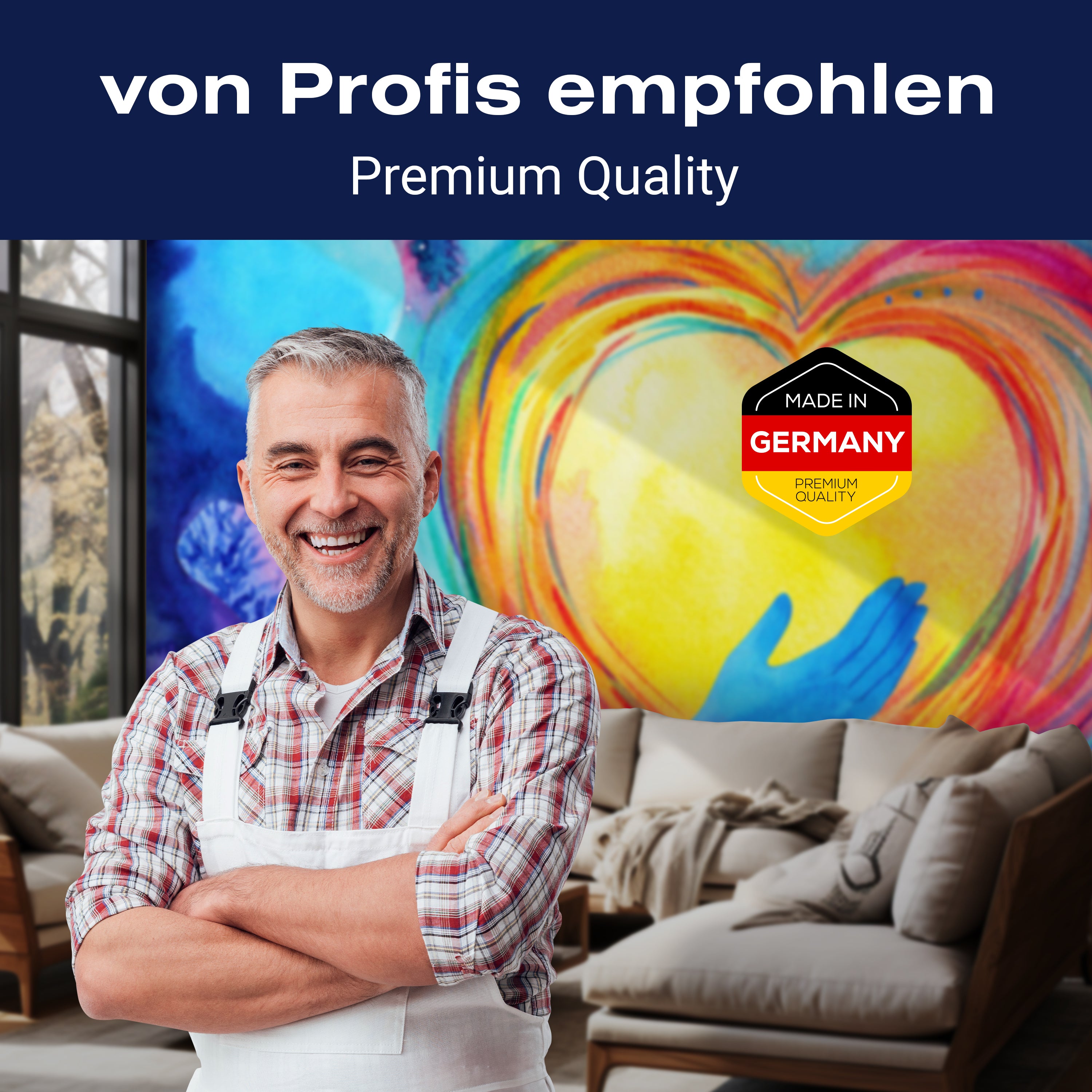 Fototapete Gemälde mit Herz und einem Menschen M5977 - Bild 5 Fototapete Gemälde mit Herz und einem Menschen M5977 - Bild 5