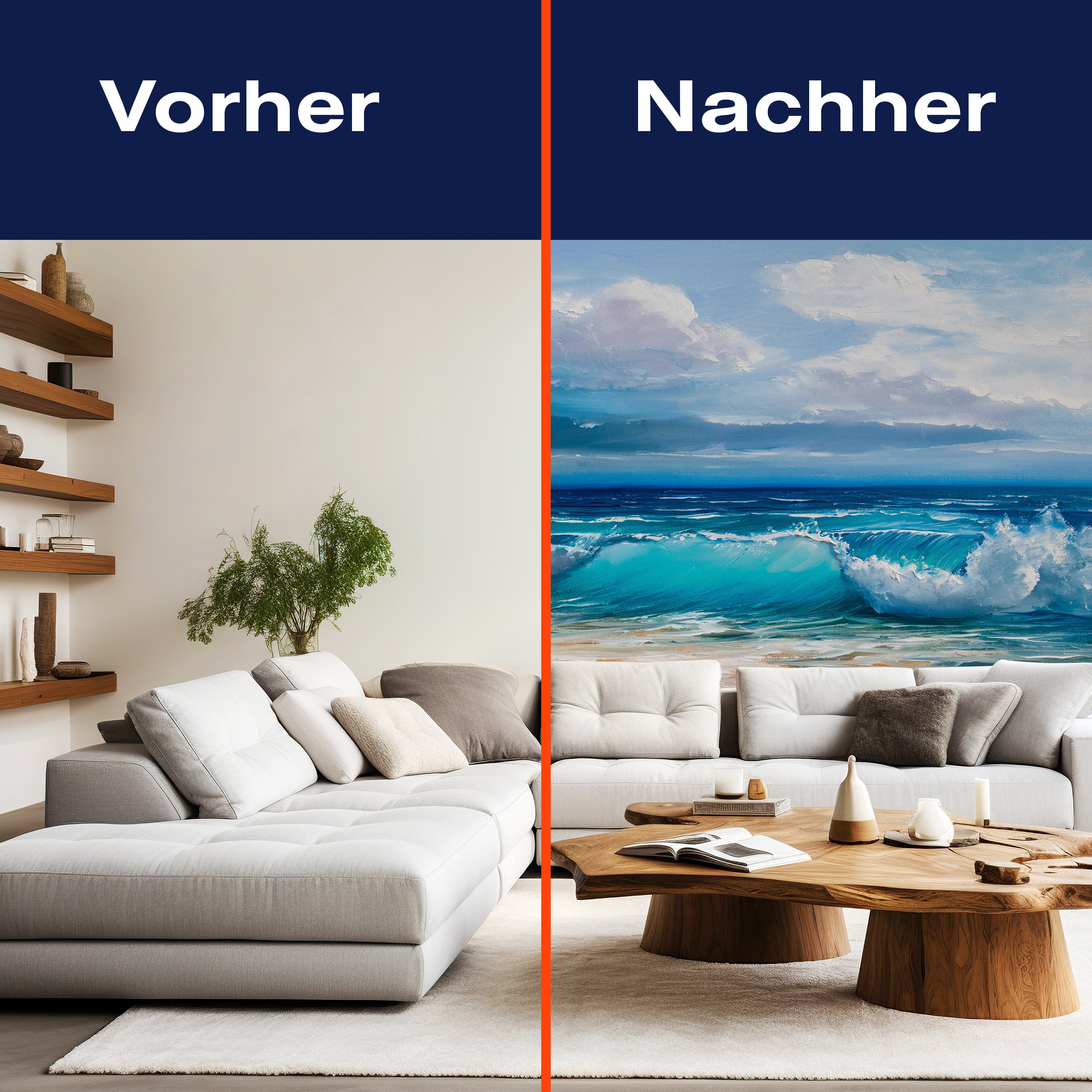 Fototapete Gemälde mit Wellen und Strand M5978 - Bild 9 Fototapete Gemälde mit Wellen und Strand M5978 - Bild 9