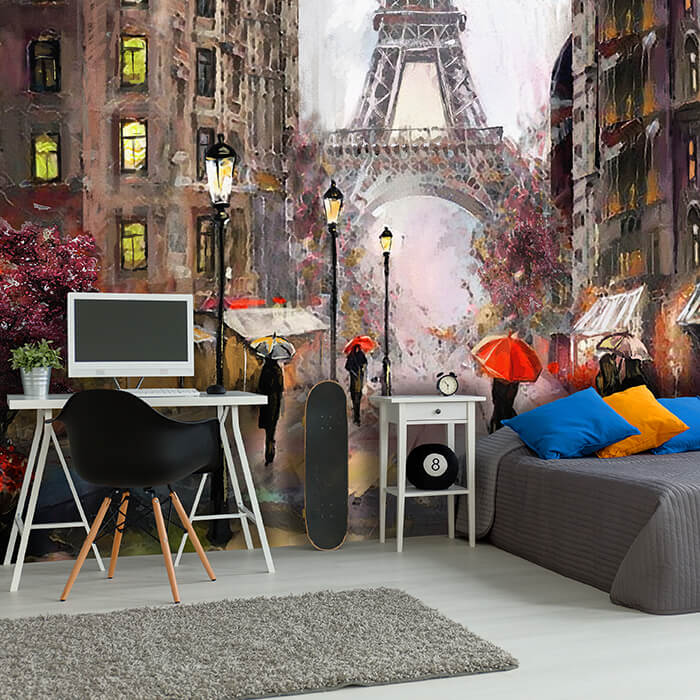 Fototapete Gemälde Menschen in Paris M5979 - Bild 1 Fototapete Gemälde Menschen in Paris M5979 - Bild 1