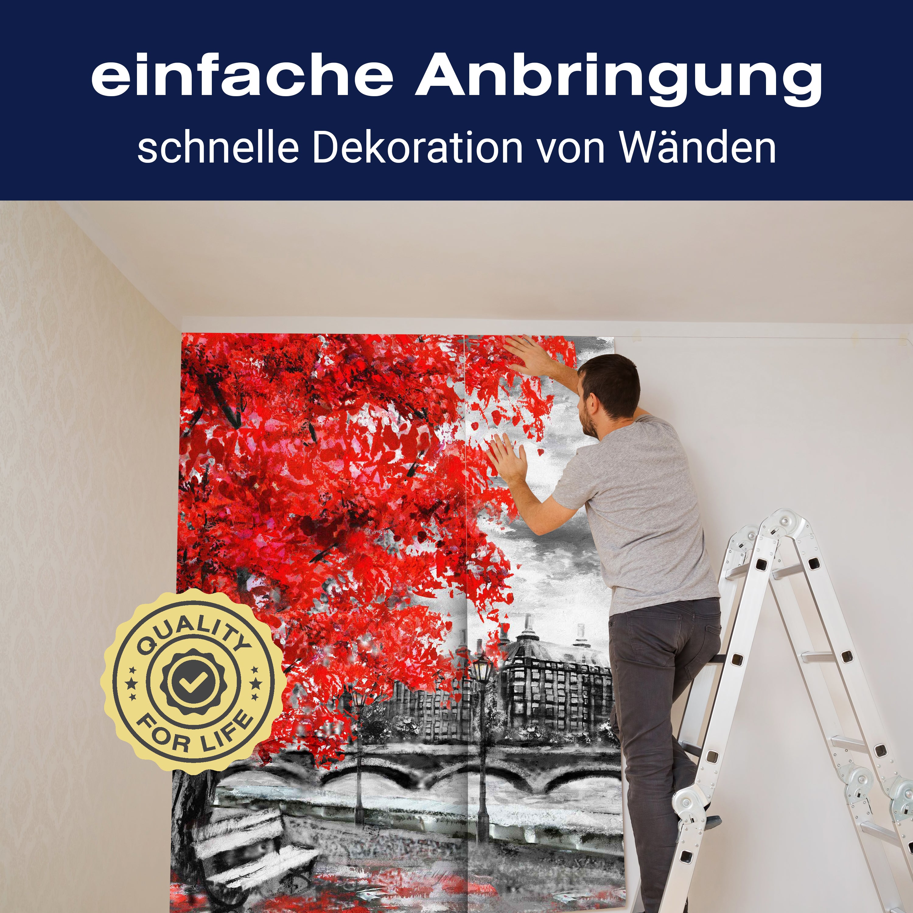 Fototapete Gemälde Pärchen in London M5982 - Bild 3 Fototapete Gemälde Pärchen in London M5982 - Bild 3