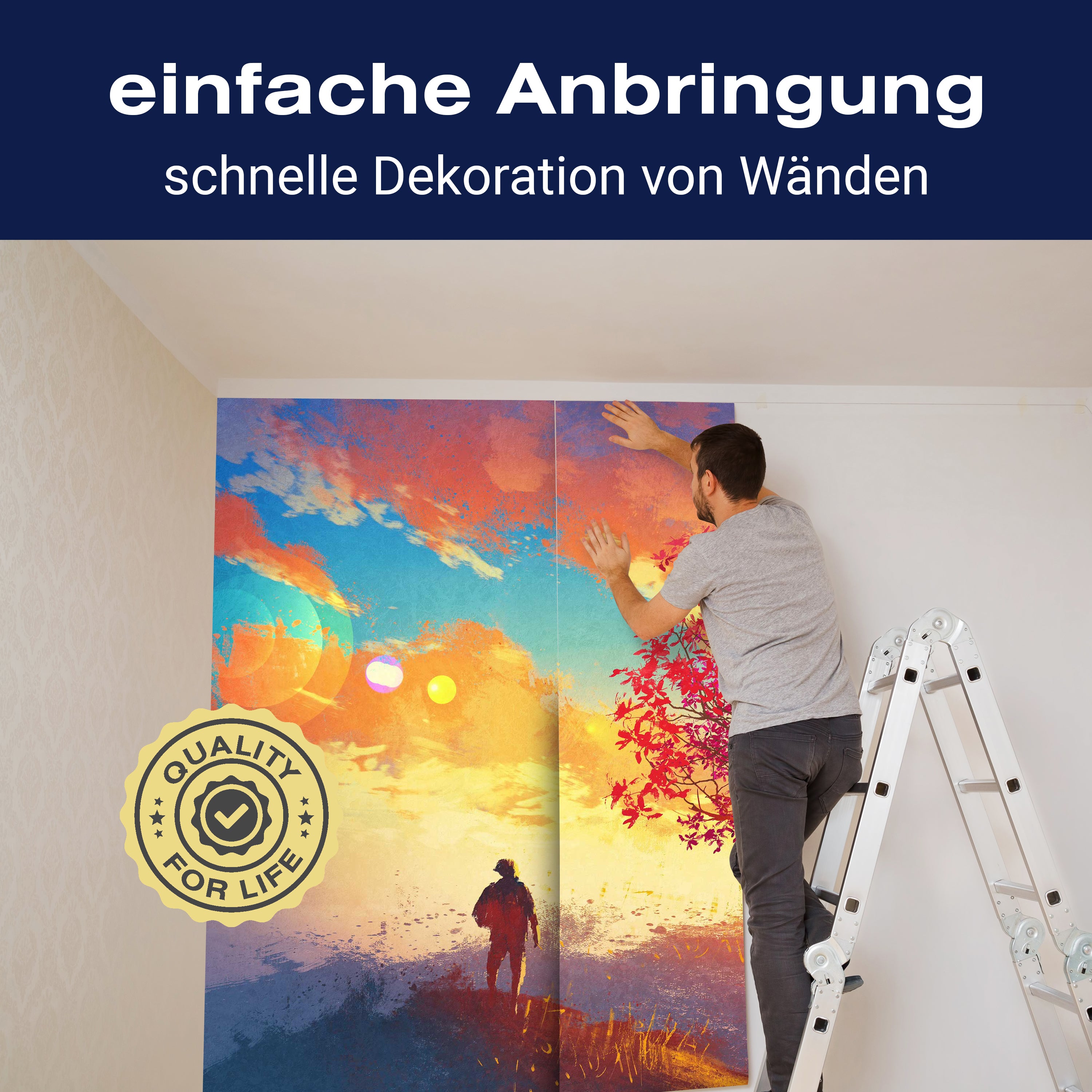 Fototapete Gemälde Mensch mit Baum M5990 - Bild 3 Fototapete Gemälde Mensch mit Baum M5990 - Bild 3