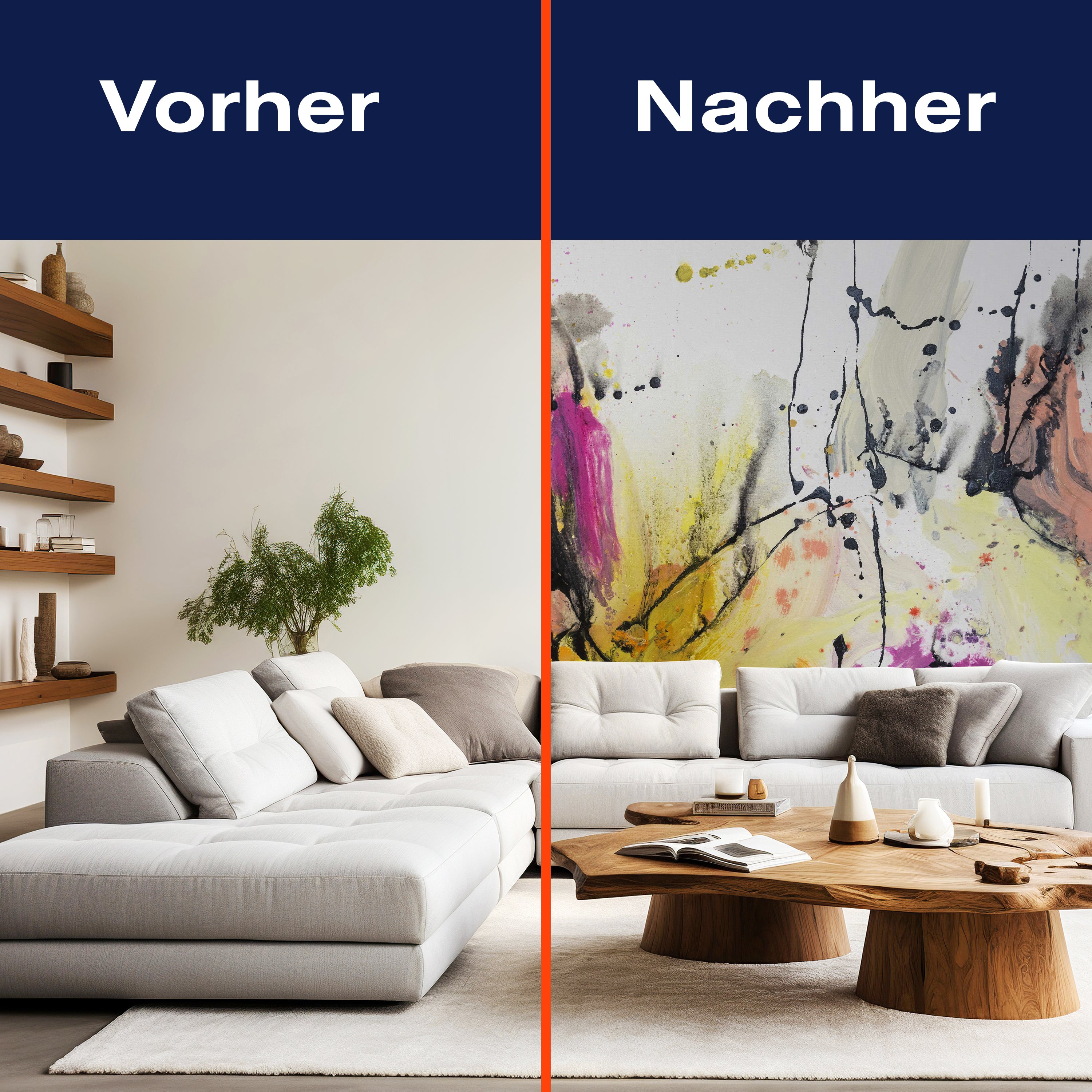 Fototapete Gemälde mit Bunte Farbkleckse M5997 - Bild 9 Fototapete Gemälde mit Bunte Farbkleckse M5997 - Bild 9