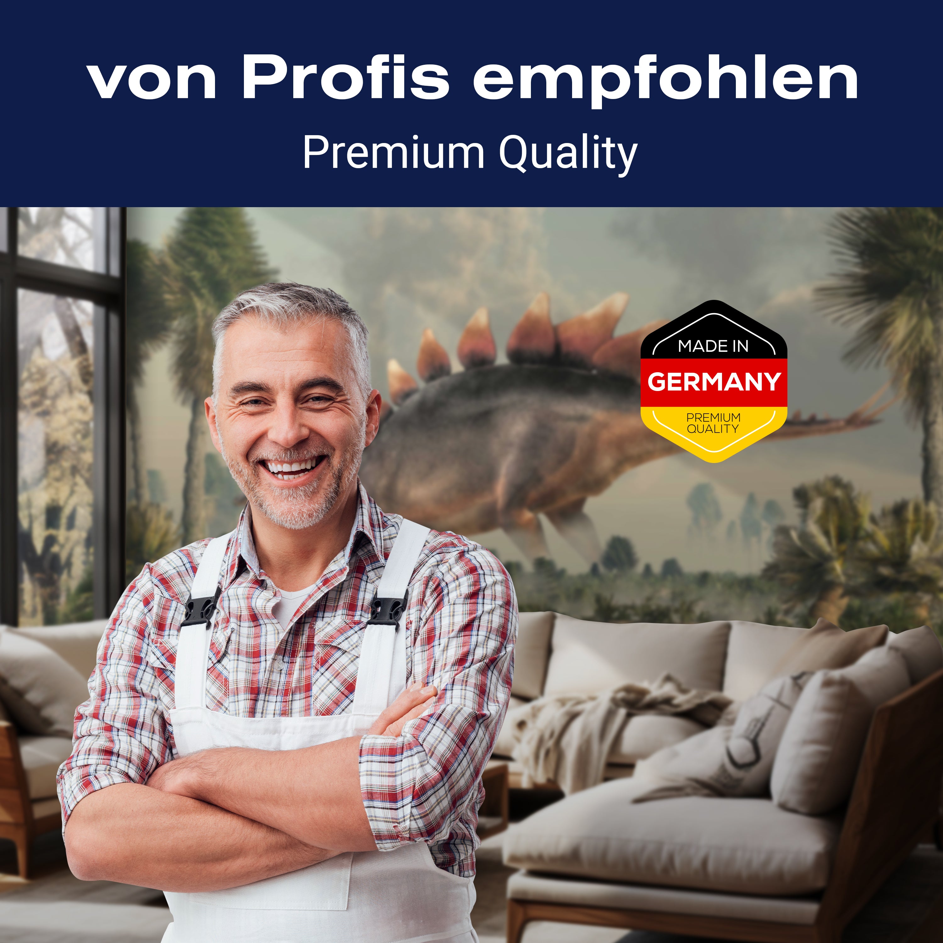 Fototapete Stegosaurus Dino zwischen Palmen M6018 - Bild 5 Fototapete Stegosaurus Dino zwischen Palmen M6018 - Bild 5