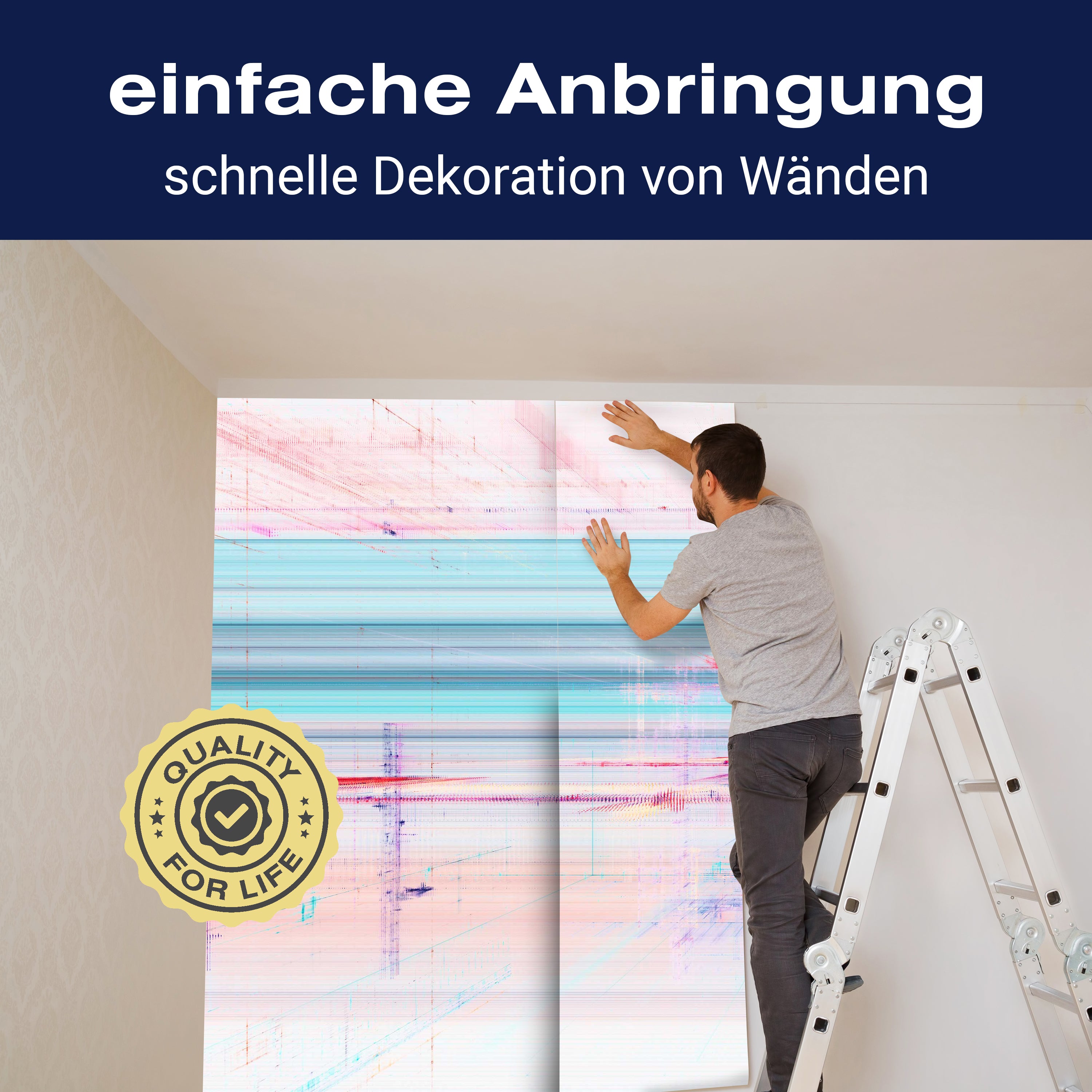 Fototapete Verschieden farbige Linien M6030 - Bild 3 Fototapete Verschieden farbige Linien M6030 - Bild 3