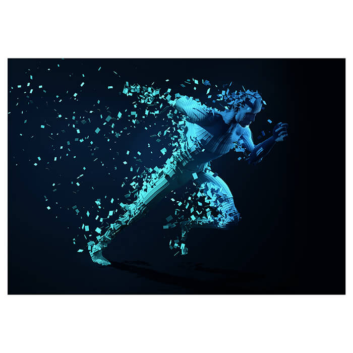 Fototapete Mensch Sport laufen blau M6073 - Bild 2 Fototapete Mensch Sport laufen blau M6073 - Bild 2