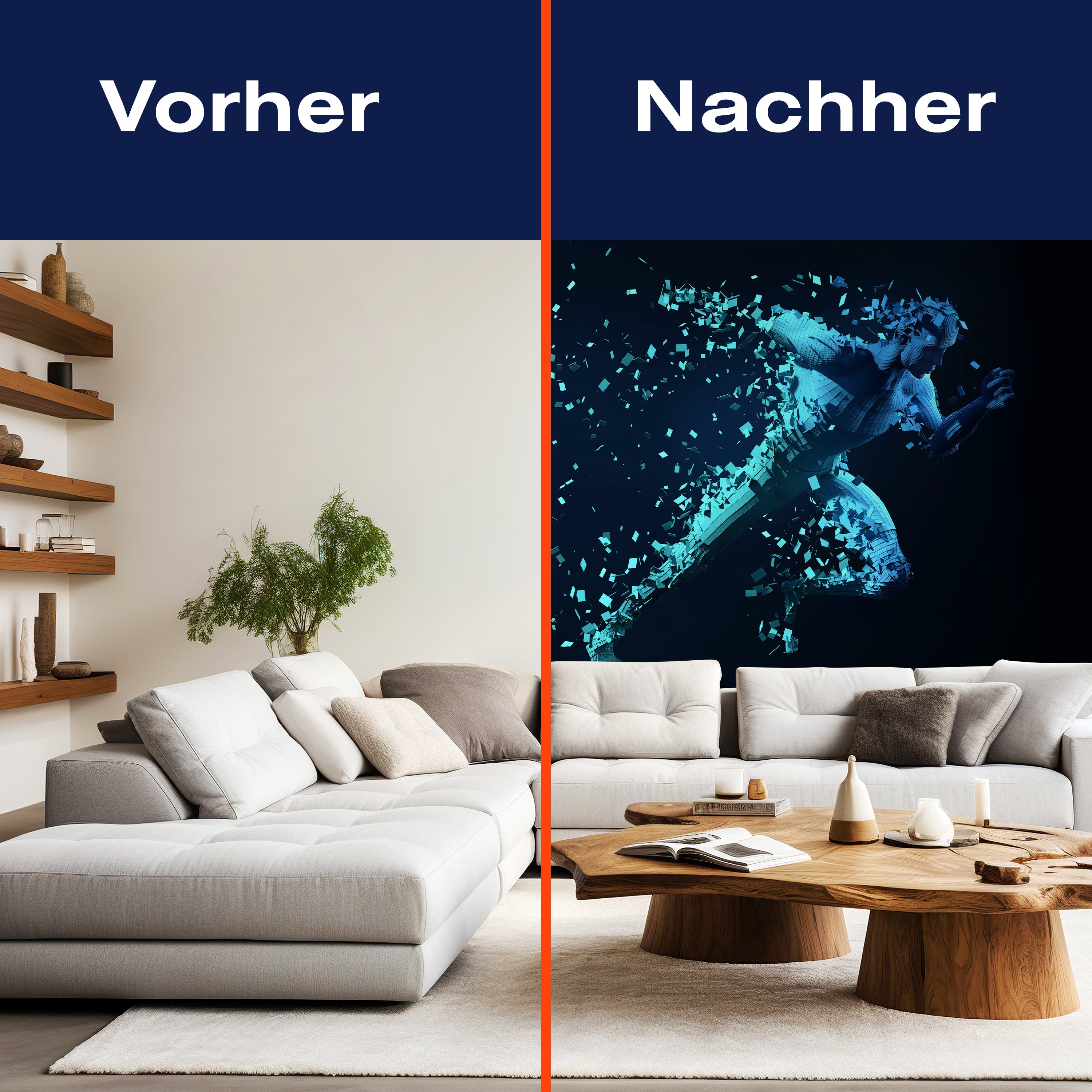 Fototapete Mensch Sport laufen blau M6073 - Bild 9 Fototapete Mensch Sport laufen blau M6073 - Bild 9