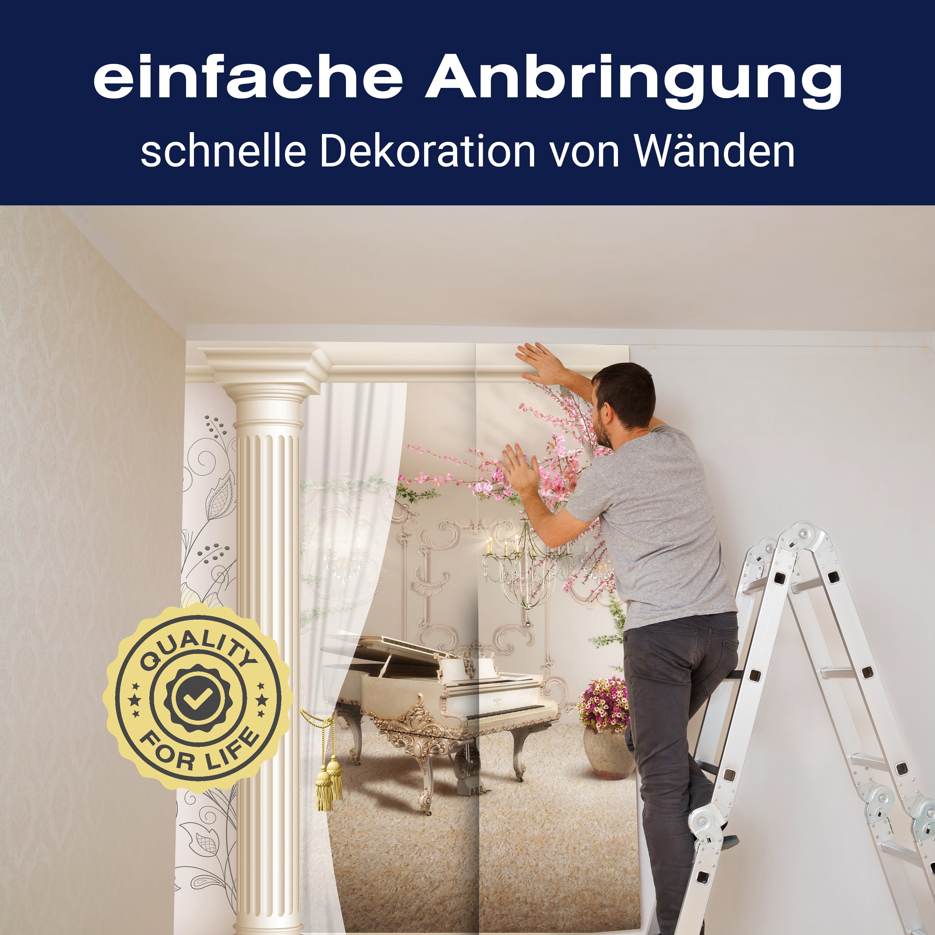 Fototapete Eingang Raum Klavier Baum M6084 - Bild 3 Fototapete Eingang Raum Klavier Baum M6084 - Bild 3