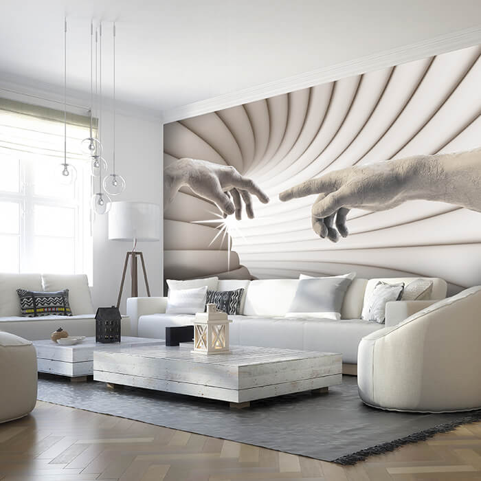 Fototapete Hände Stein Röhre M6104 - Bild 1 Fototapete Hände Stein Röhre M6104 - Bild 1