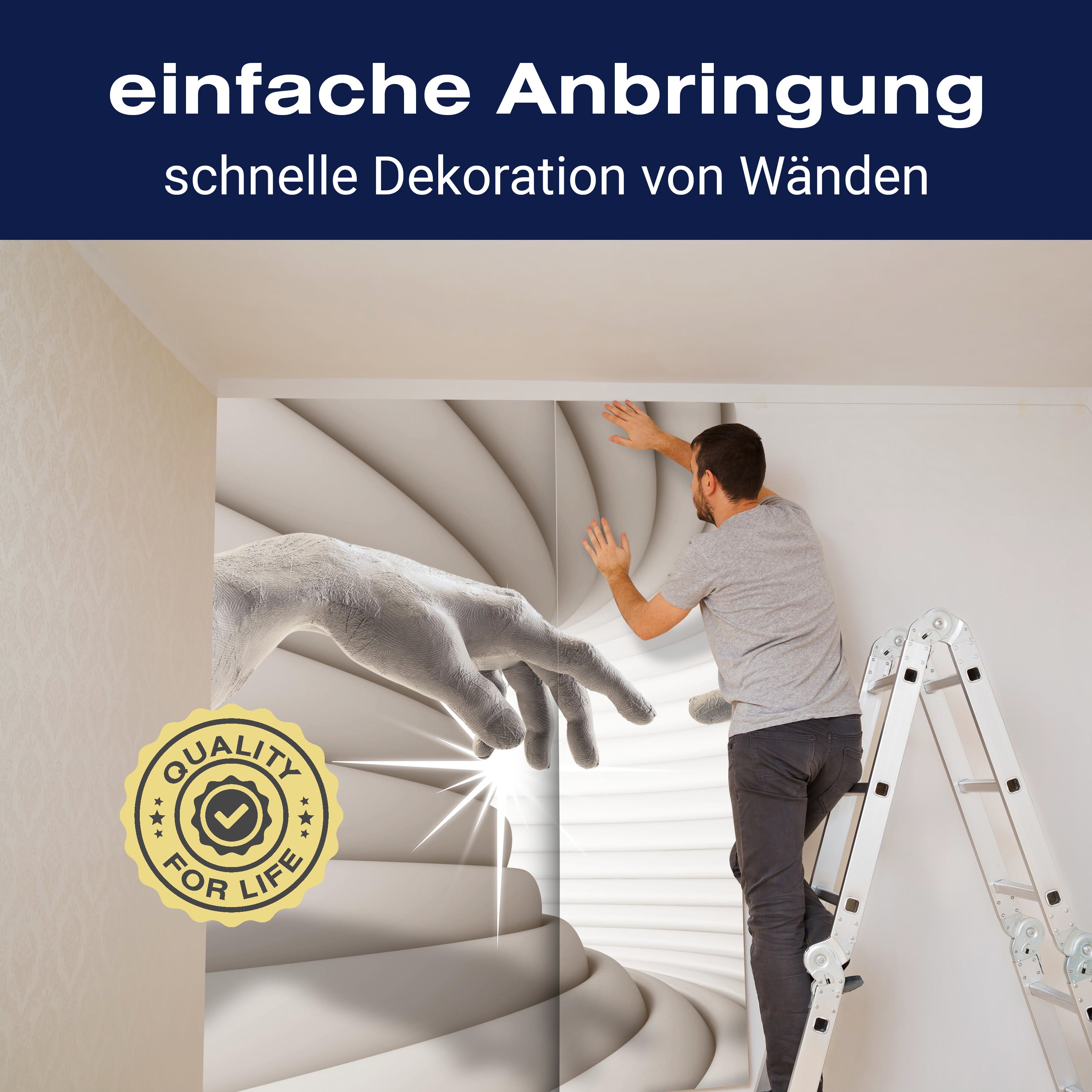 Fototapete Hände Stein Röhre M6104 - Bild 3 Fototapete Hände Stein Röhre M6104 - Bild 3