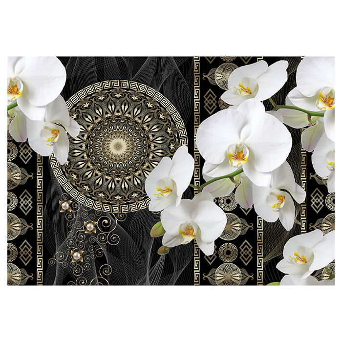 Fototapete Blüten Blumen Orchideen Mandala Wellness M6114 - Bild 2 Fototapete Blüten Blumen Orchideen Mandala Wellness M6114 - Bild 2