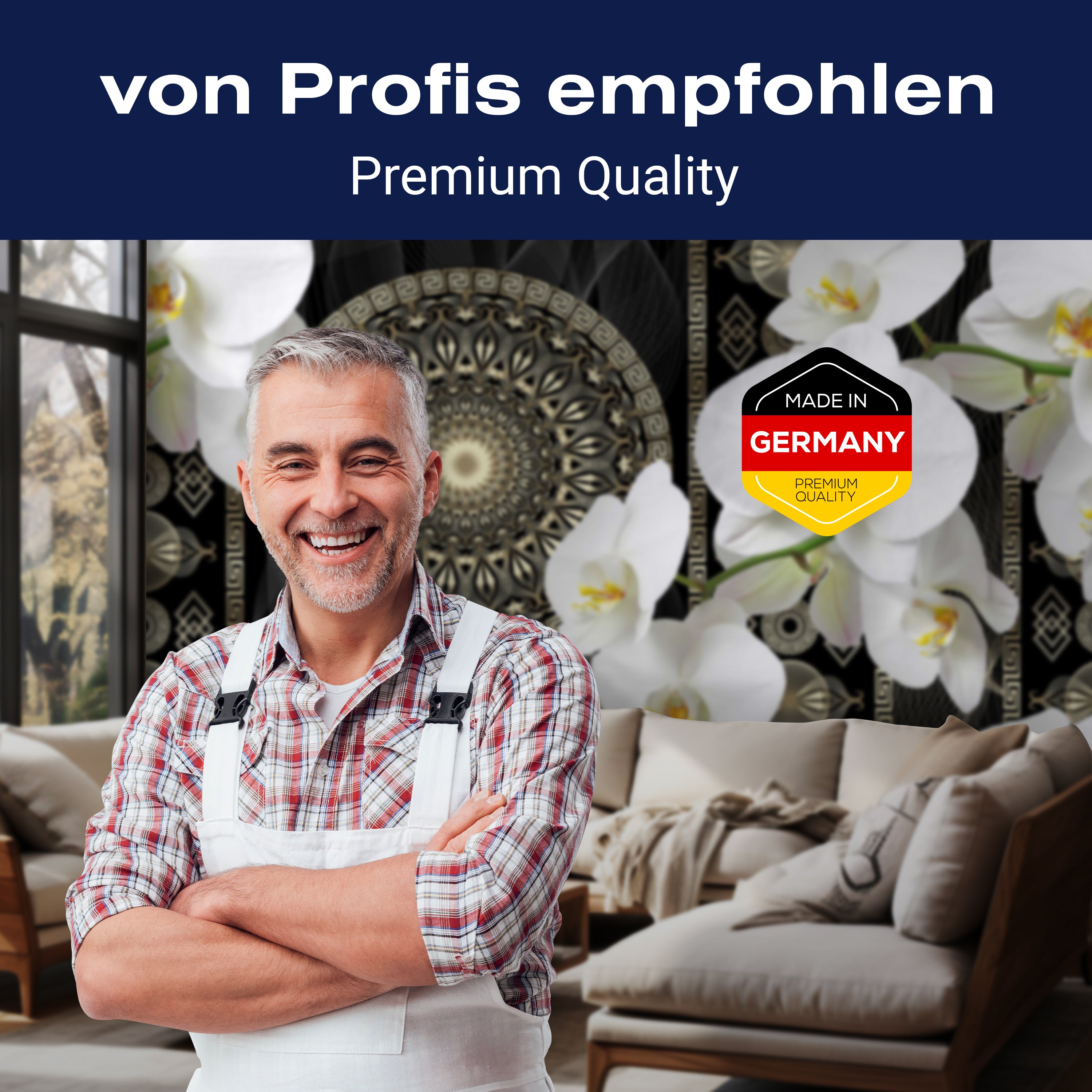 Fototapete Blüten Blumen Orchideen Mandala Wellness M6114 - Bild 5 Fototapete Blüten Blumen Orchideen Mandala Wellness M6114 - Bild 5