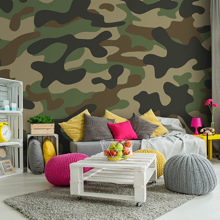 Fototapete Flecktarn Tarn khaki M6169 - Bild 1 Fototapete Flecktarn Tarn khaki M6169 - Bild 1