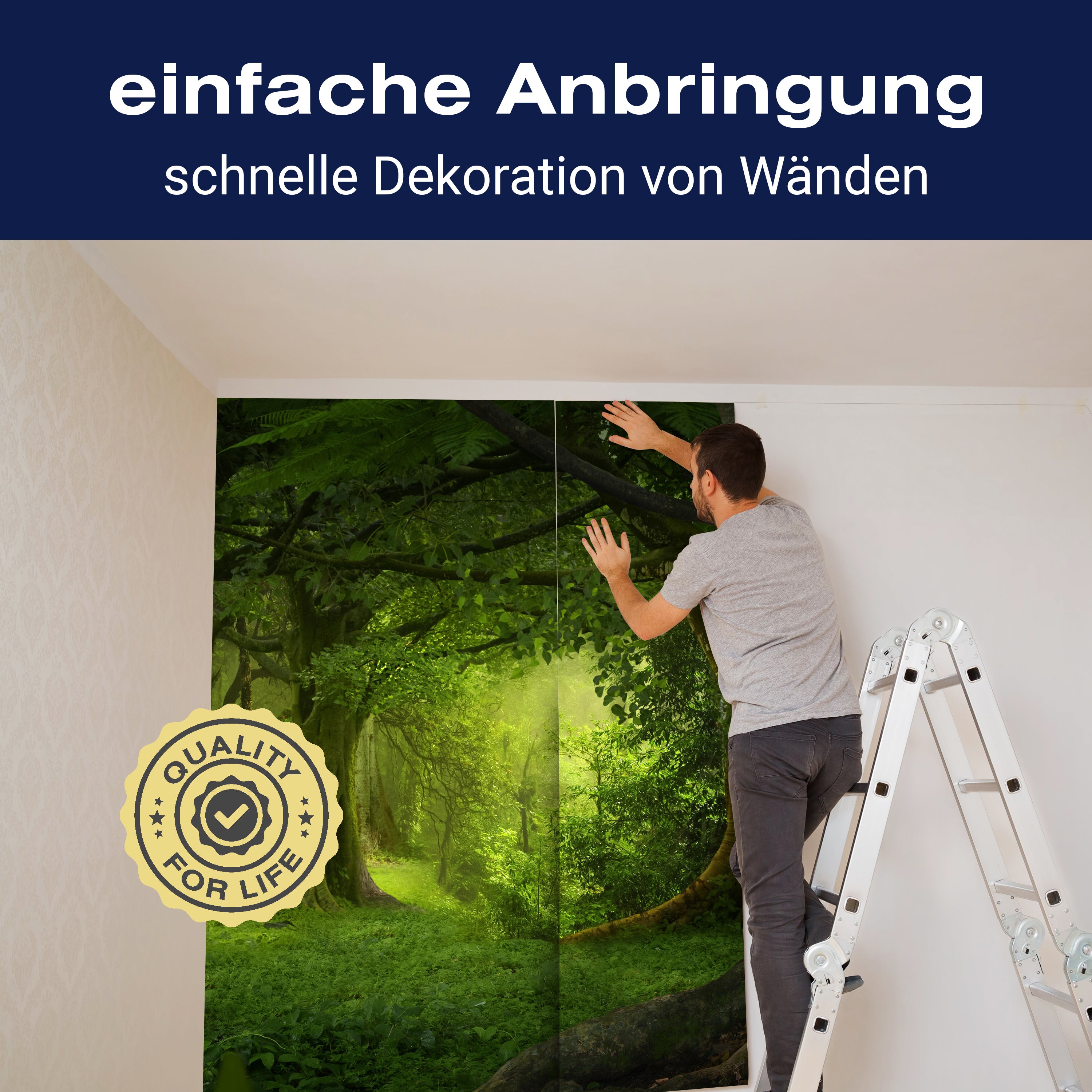 Fototapete Wald Lichtung Bäume M6183 - Bild 3 Fototapete Wald Lichtung Bäume M6183 - Bild 3