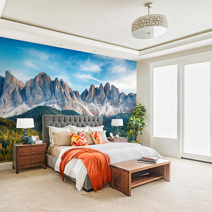 Fototapete Landschaft Berge Wald Bäume M6187 - Bild 1 Fototapete Landschaft Berge Wald Bäume M6187 - Bild 1