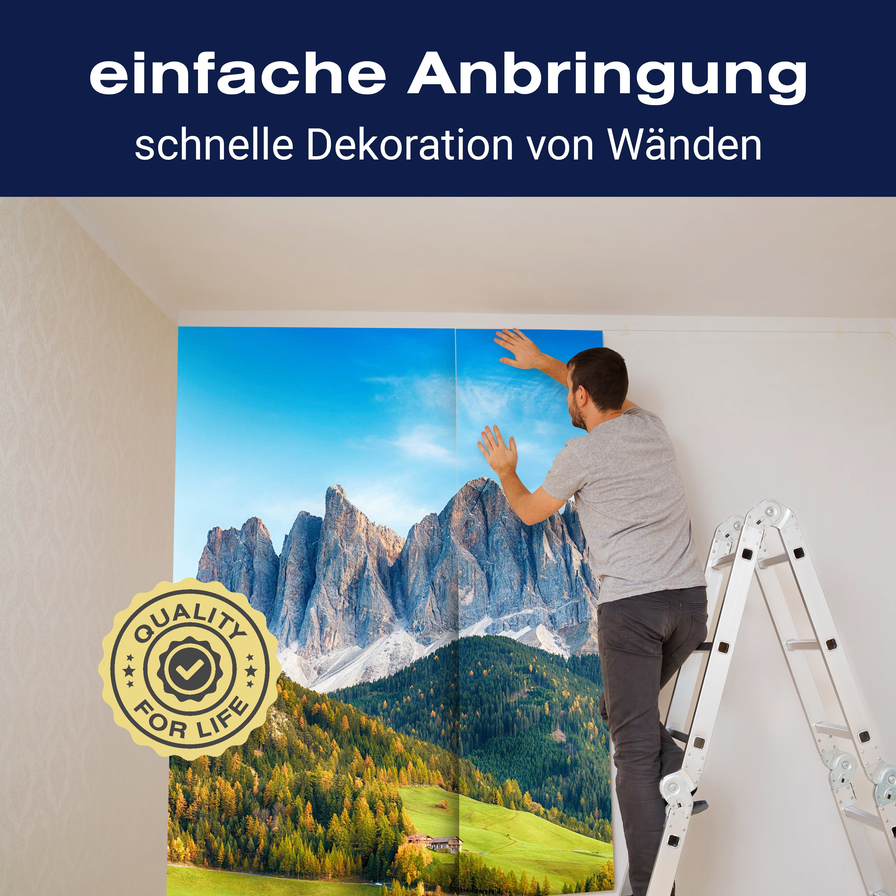 Fototapete Landschaft Berge Wald Bäume M6187 - Bild 3 Fototapete Landschaft Berge Wald Bäume M6187 - Bild 3