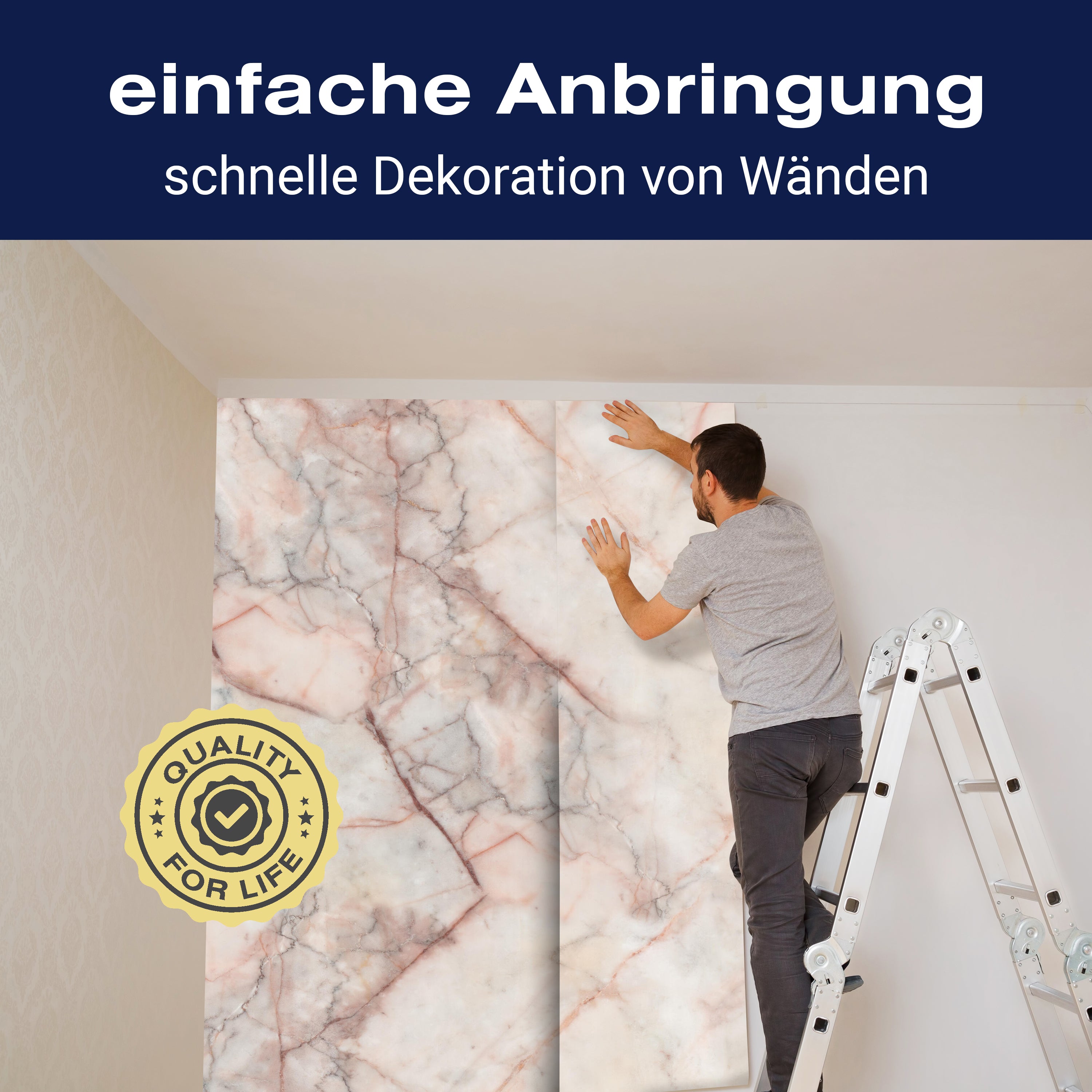 Fototapete Marmor Steinoptik hell M6207 - Bild 3 Fototapete Marmor Steinoptik hell M6207 - Bild 3