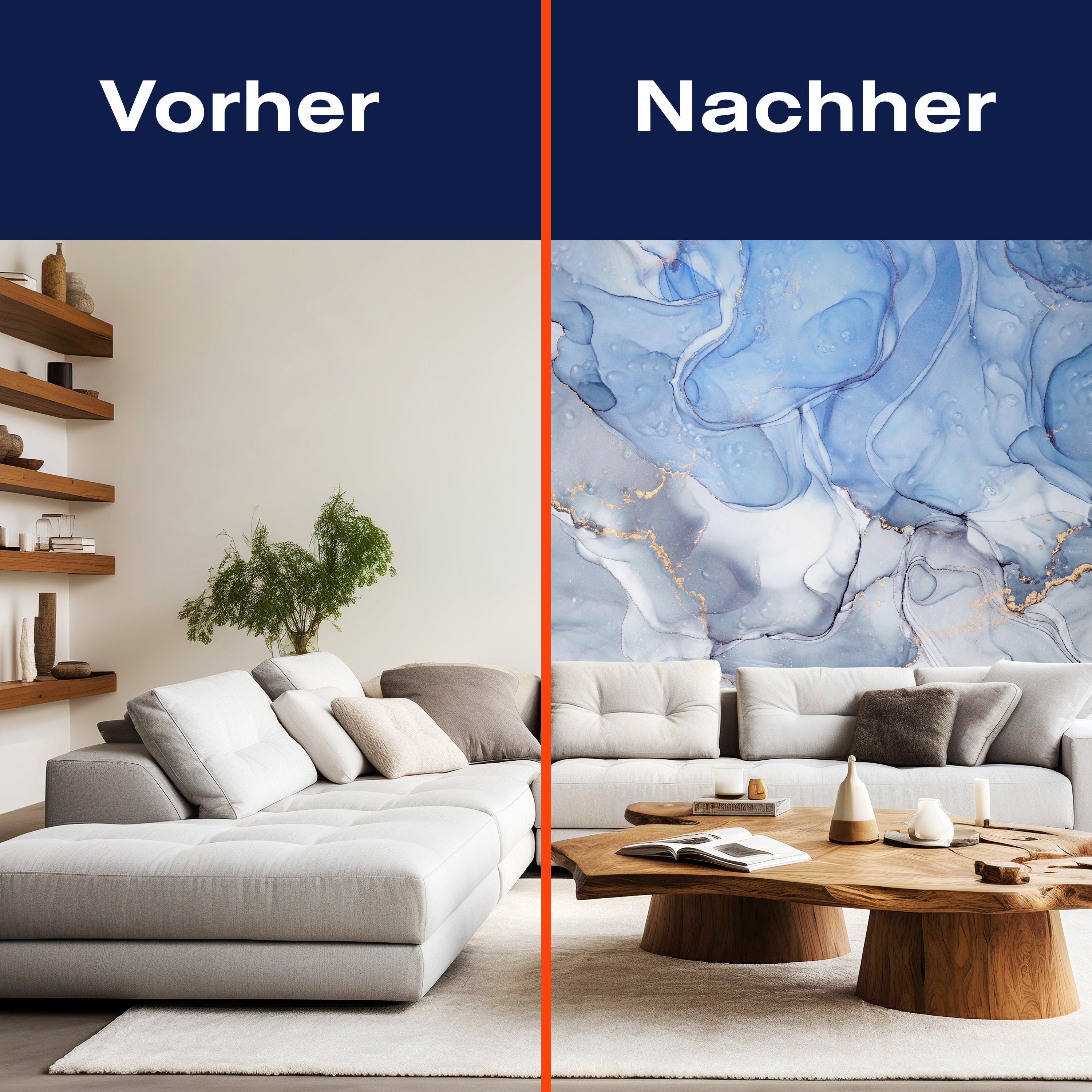 Fototapete Marmor Marmordekor blau grau M6218 - Bild 9 Fototapete Marmor Marmordekor blau grau M6218 - Bild 9