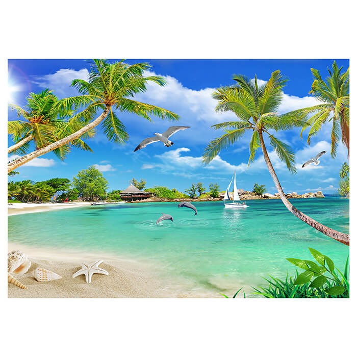 Fototapete Strand Meer Palmen M6239 - Bild 2 Fototapete Strand Meer Palmen M6239 - Bild 2