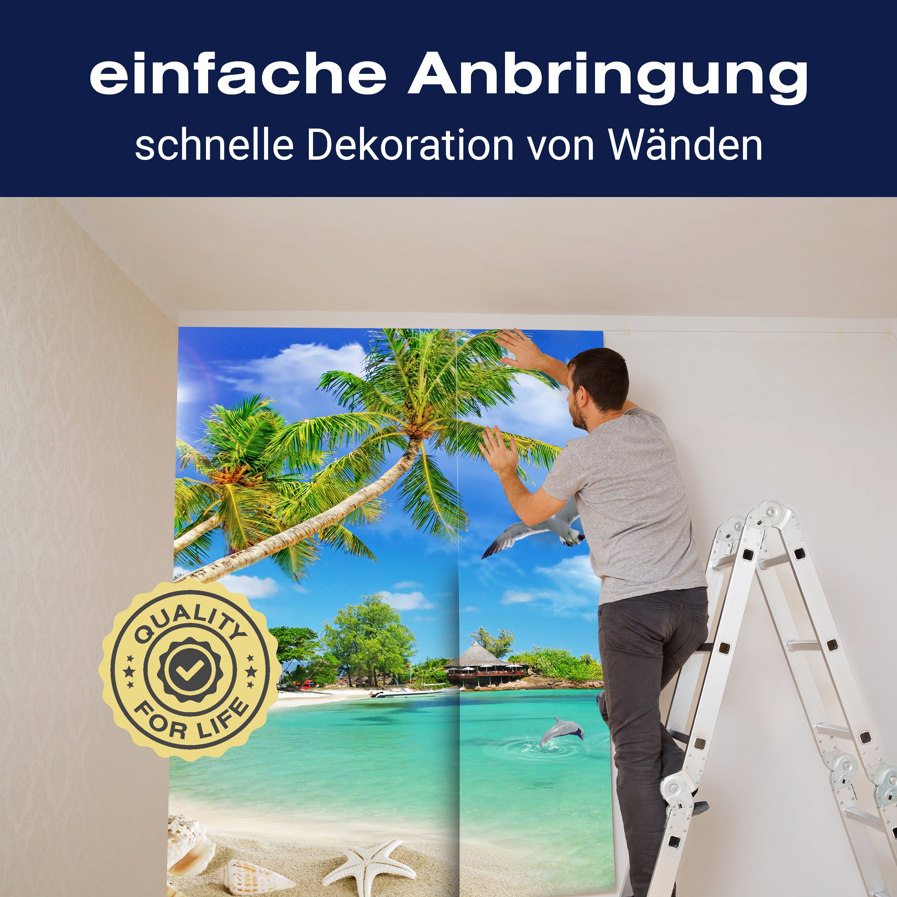 Fototapete Strand Meer Palmen M6239 - Bild 3 Fototapete Strand Meer Palmen M6239 - Bild 3