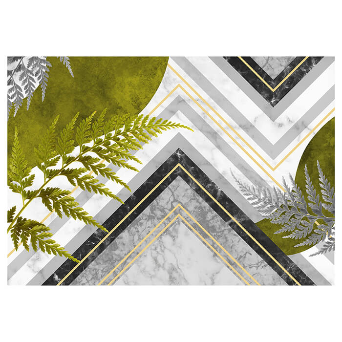 Fototapete Blätter Farn Stein M6275 - Bild 2 Fototapete Blätter Farn Stein M6275 - Bild 2