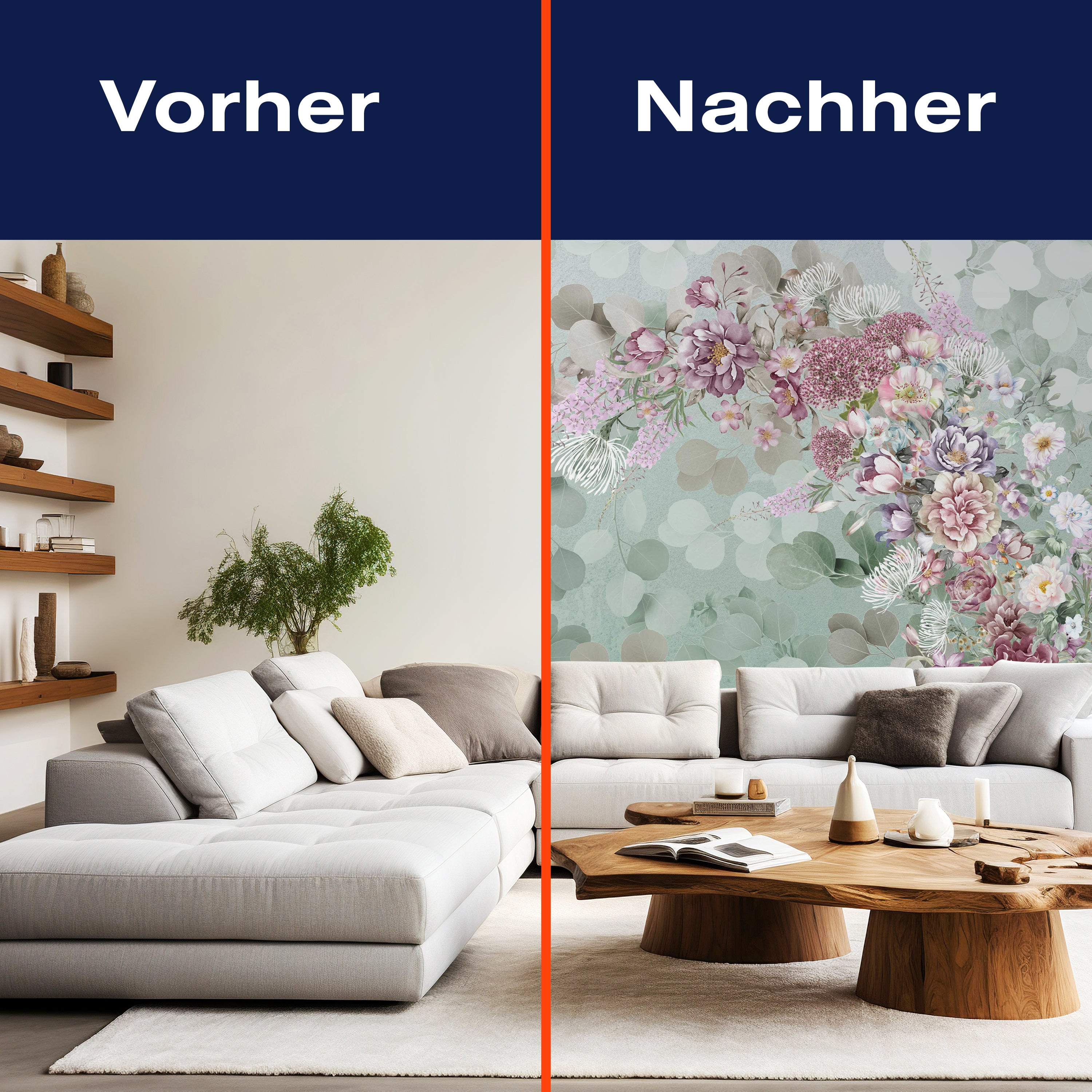 Fototapete Vintage Blumen Illustration M6283 - Bild 9 Fototapete Vintage Blumen Illustration M6283 - Bild 9