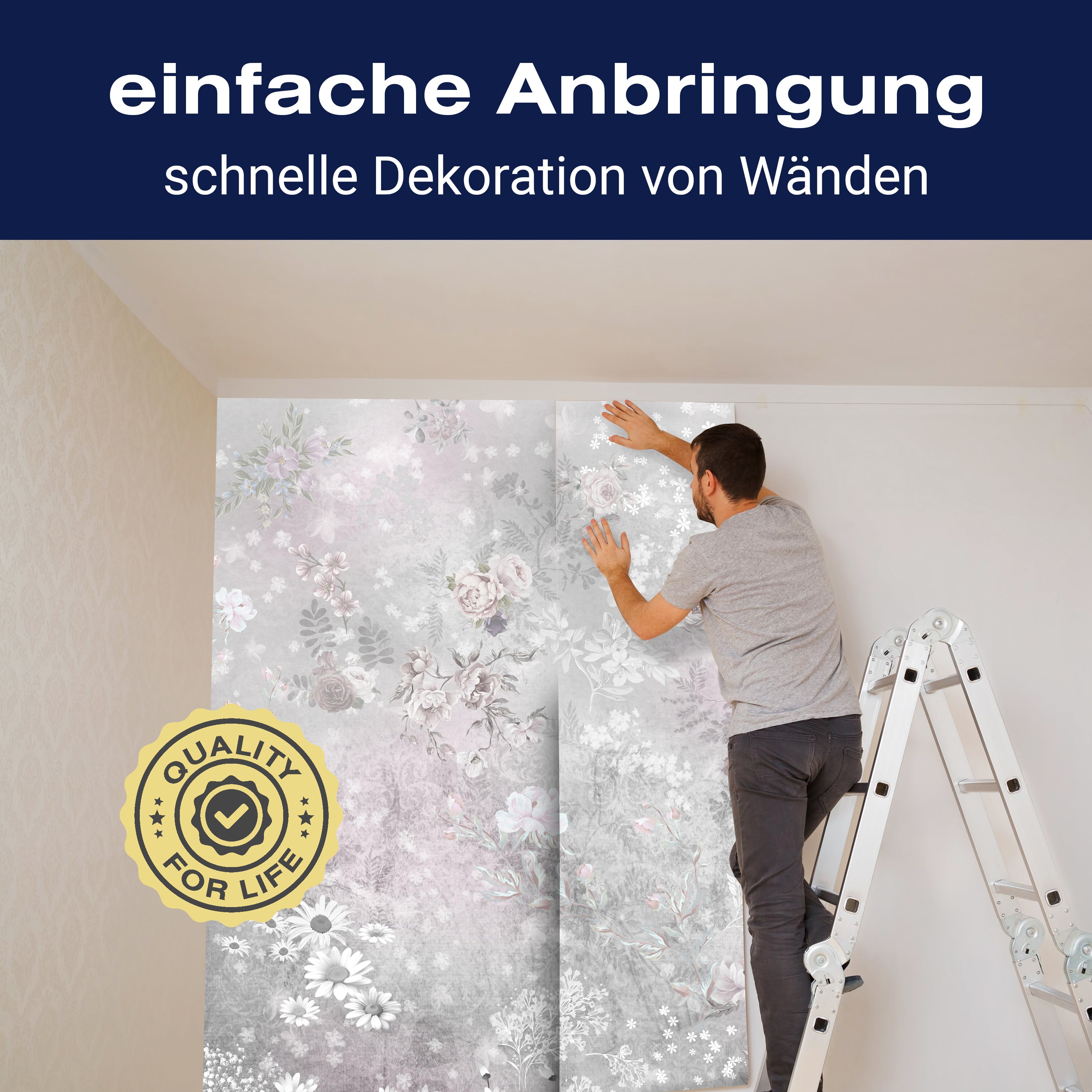 Fototapete Vintage Rosen Blüten M6285 - Bild 3 Fototapete Vintage Rosen Blüten M6285 - Bild 3