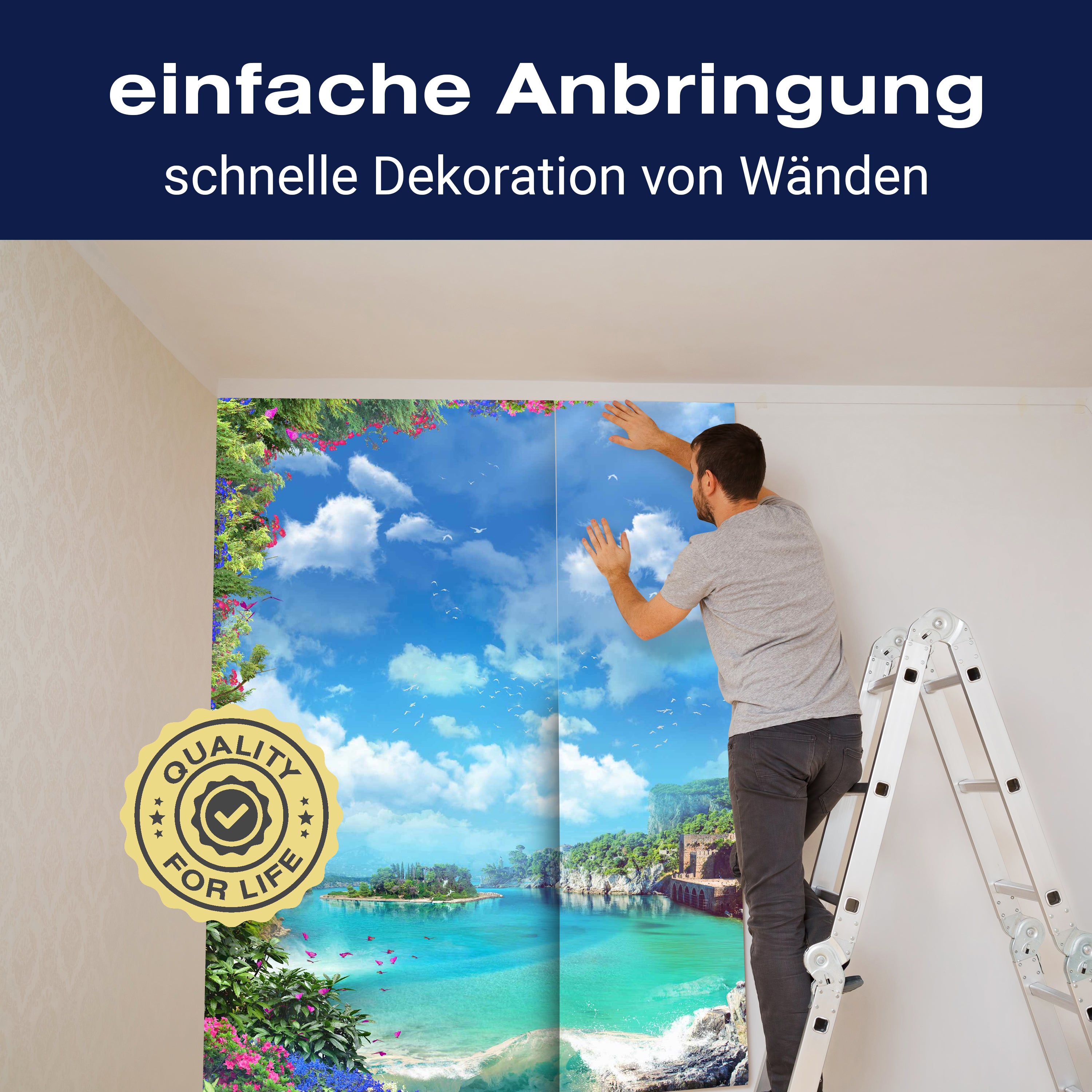 Fototapete Meer Stadt Wasserfall M6355 - Bild 3 Fototapete Meer Stadt Wasserfall M6355 - Bild 3