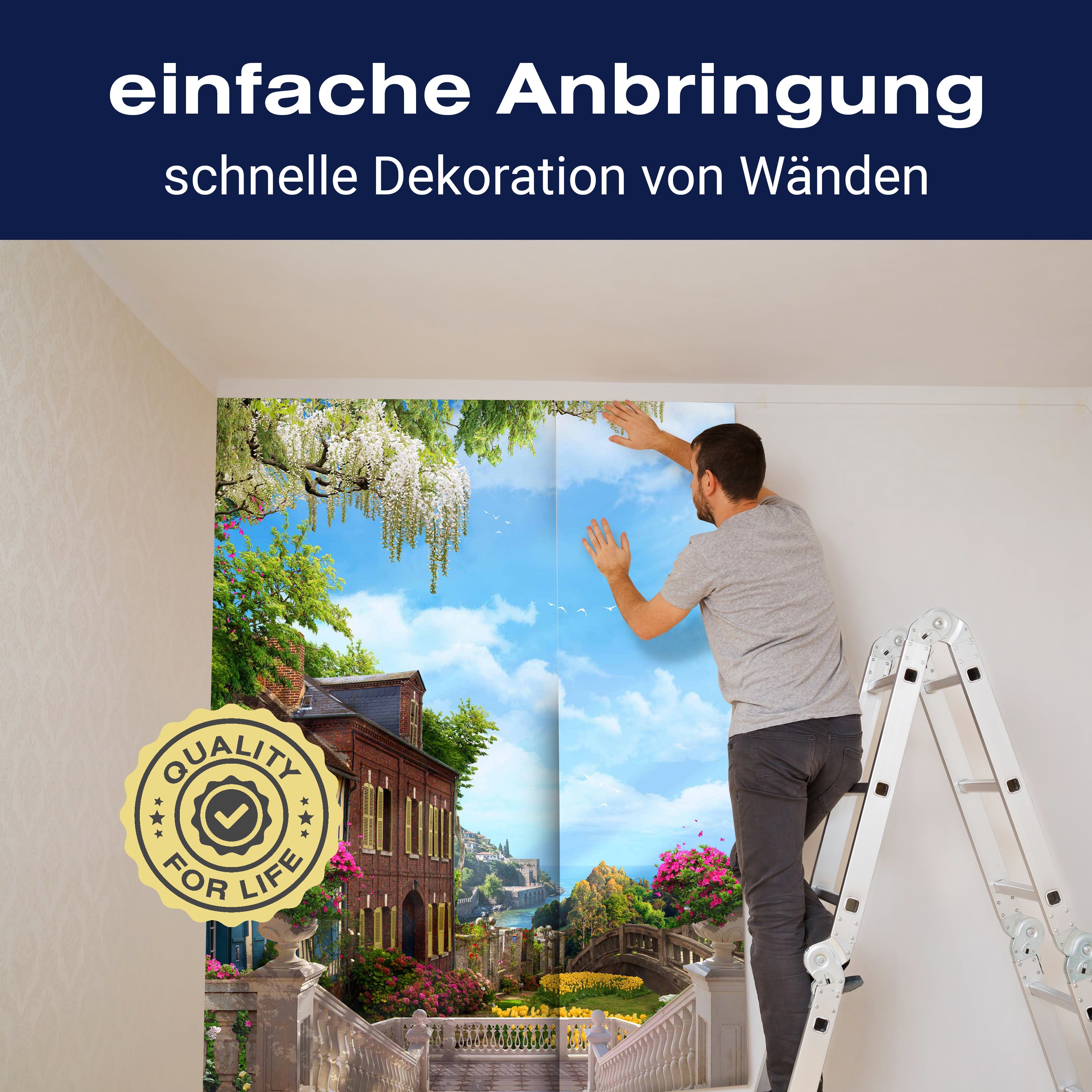 Fototapete Häuser Garten Park M6356 - Bild 3 Fototapete Häuser Garten Park M6356 - Bild 3