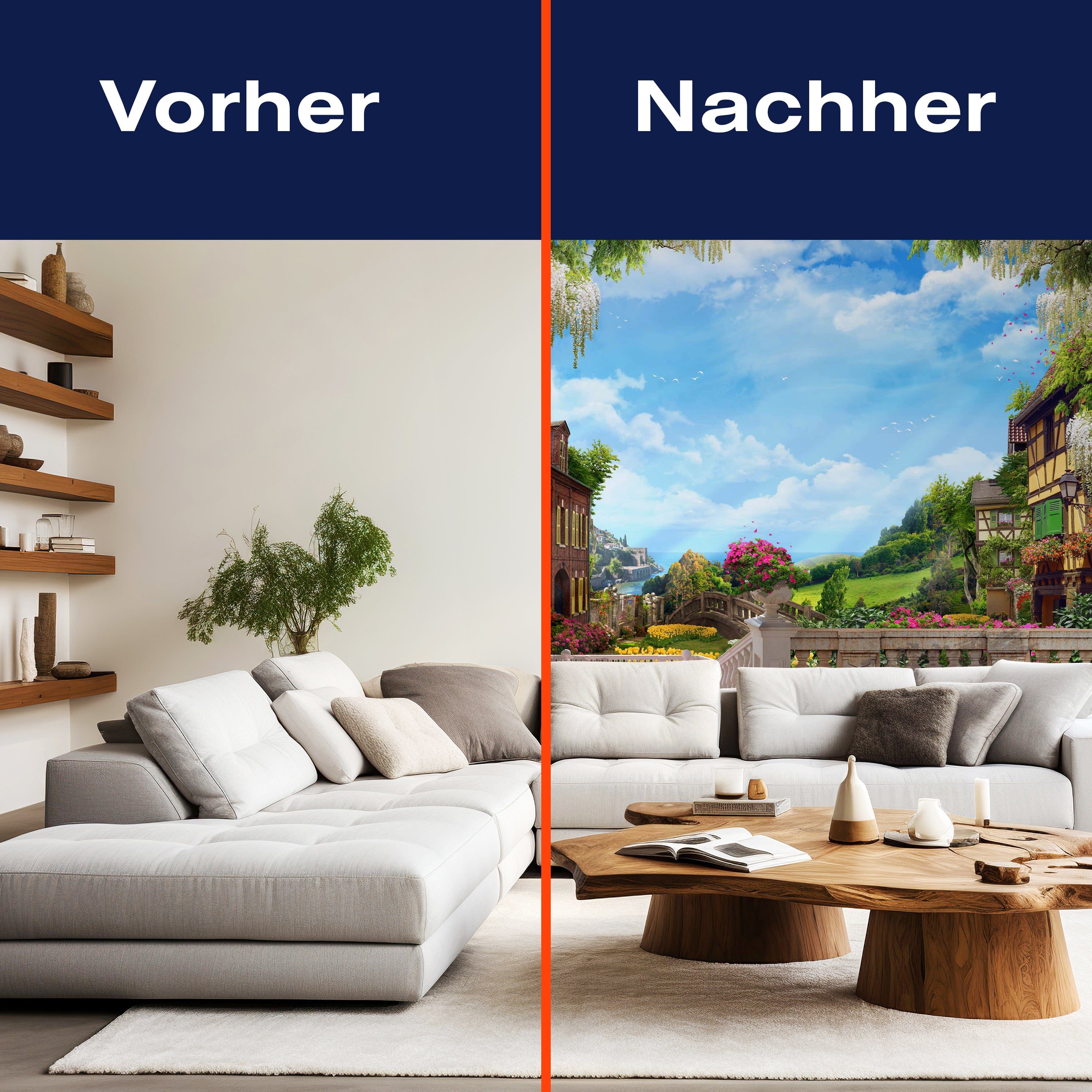 Fototapete Häuser Garten Park M6356 - Bild 9 Fototapete Häuser Garten Park M6356 - Bild 9