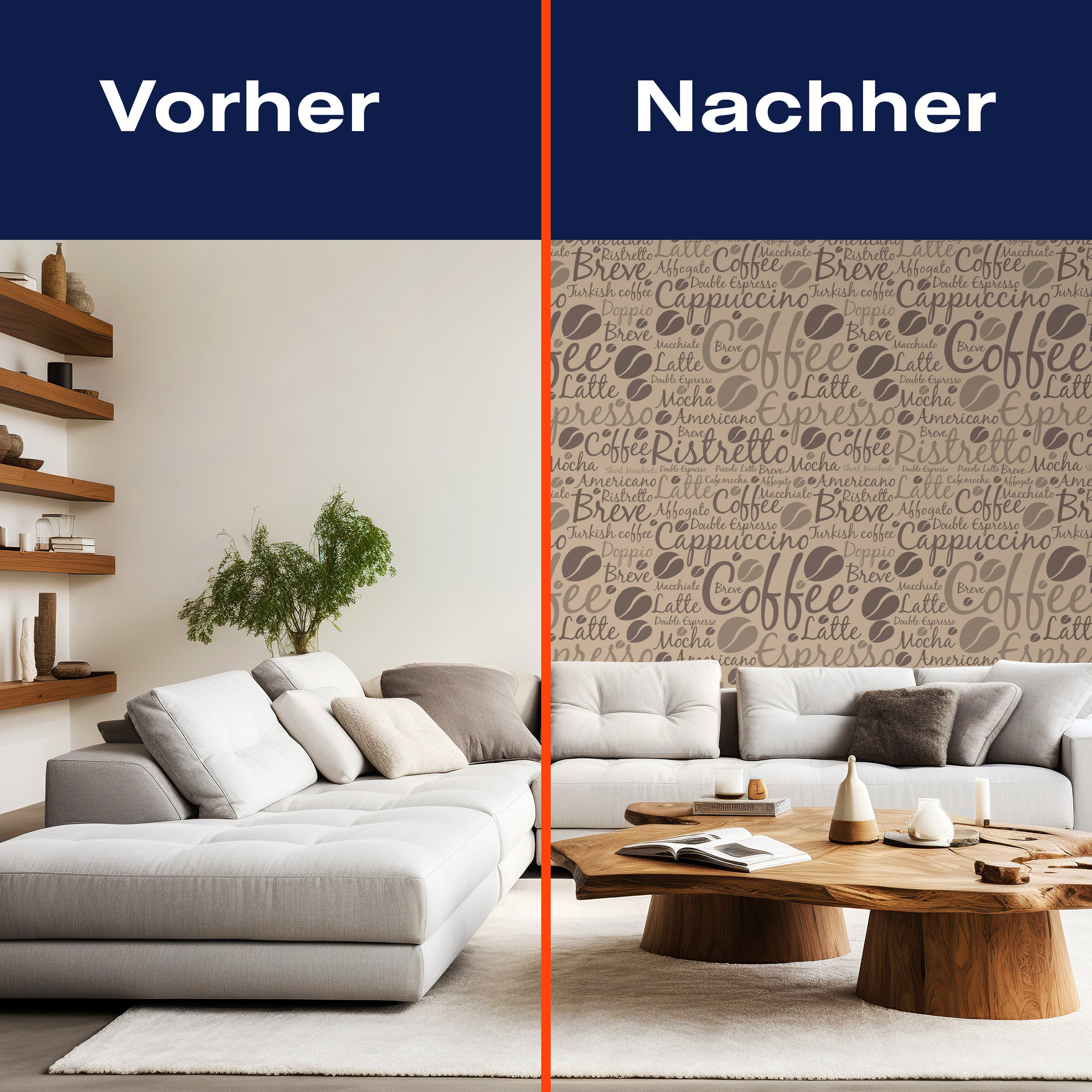 Fototapete Kaffee Muster hellbraun M6388 - Bild 9 Fototapete Kaffee Muster hellbraun M6388 - Bild 9