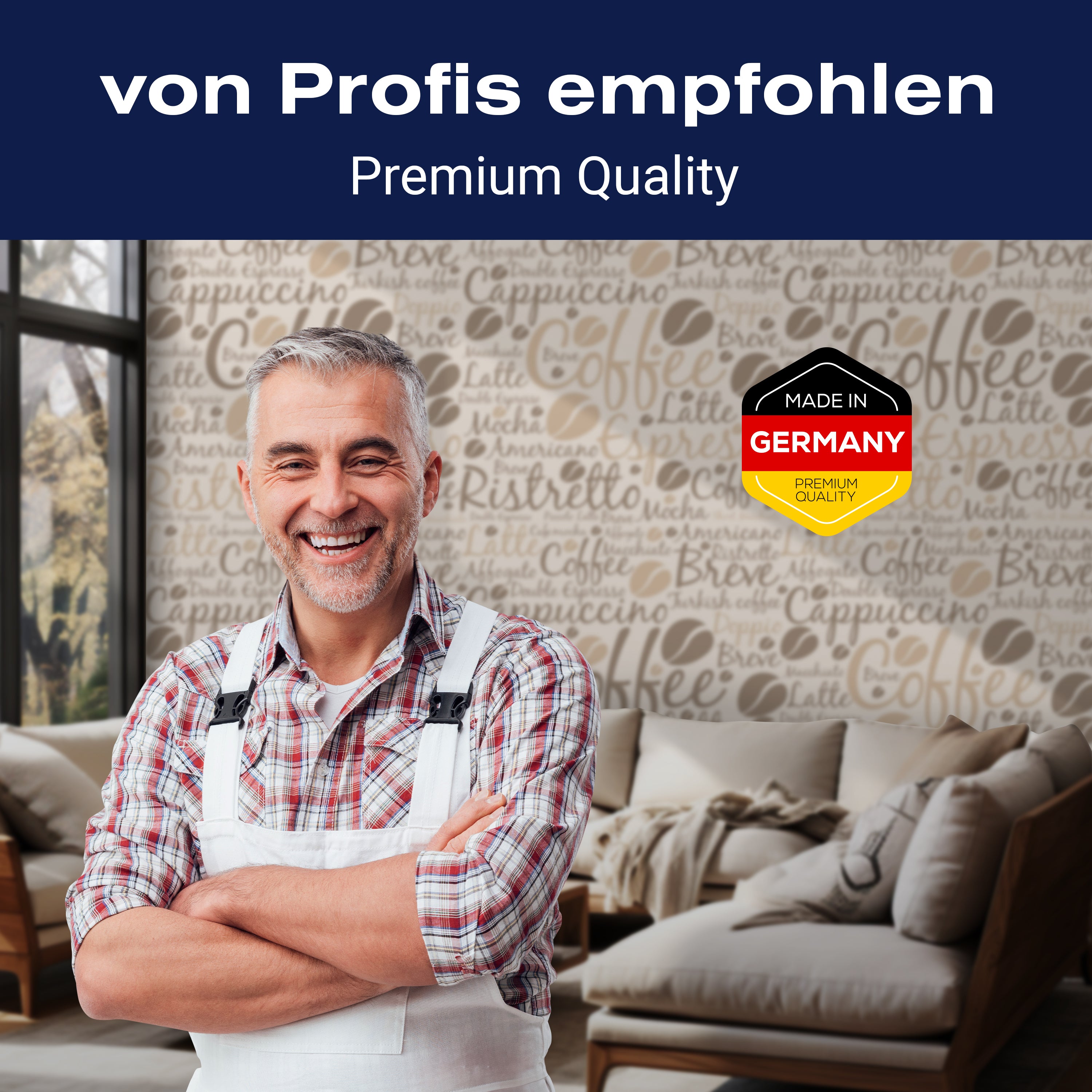 Fototapete Espresso Muster hellbraun M6393 - Bild 5 Fototapete Espresso Muster hellbraun M6393 - Bild 5