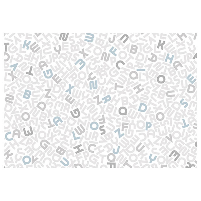 Fototapete Alphabet blau grau M6432 - Bild 2 Fototapete Alphabet blau grau M6432 - Bild 2