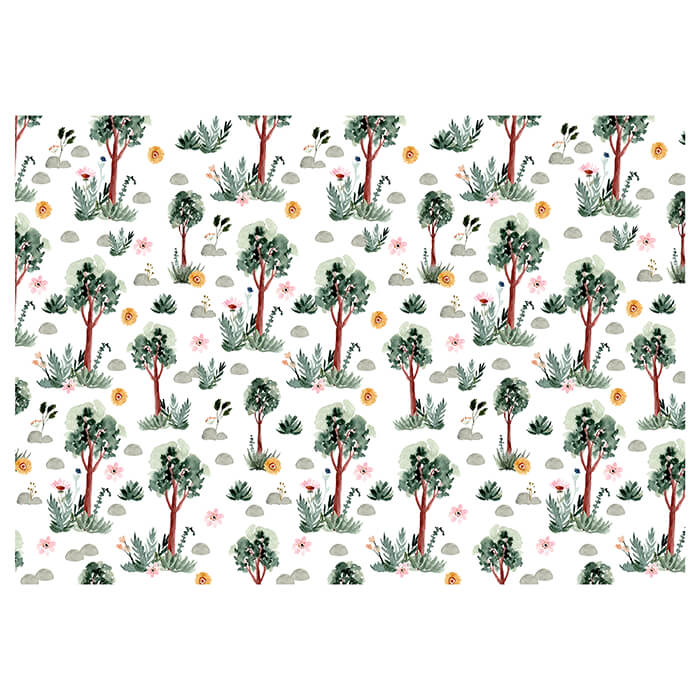 Fototapete Bäume Muster Blumen M6460 - Bild 2 Fototapete Bäume Muster Blumen M6460 - Bild 2